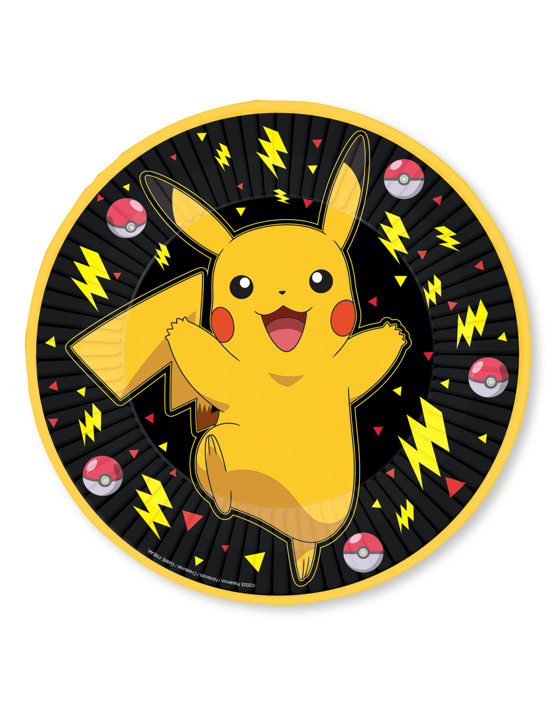 8 Assiettes Pokémon Pikachu 23 cm