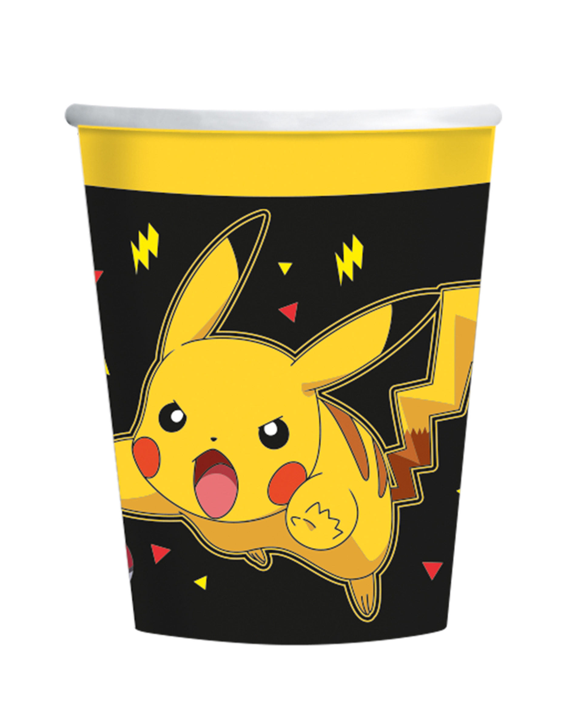 8 Gobelets en carton Pokémon Pikachu
