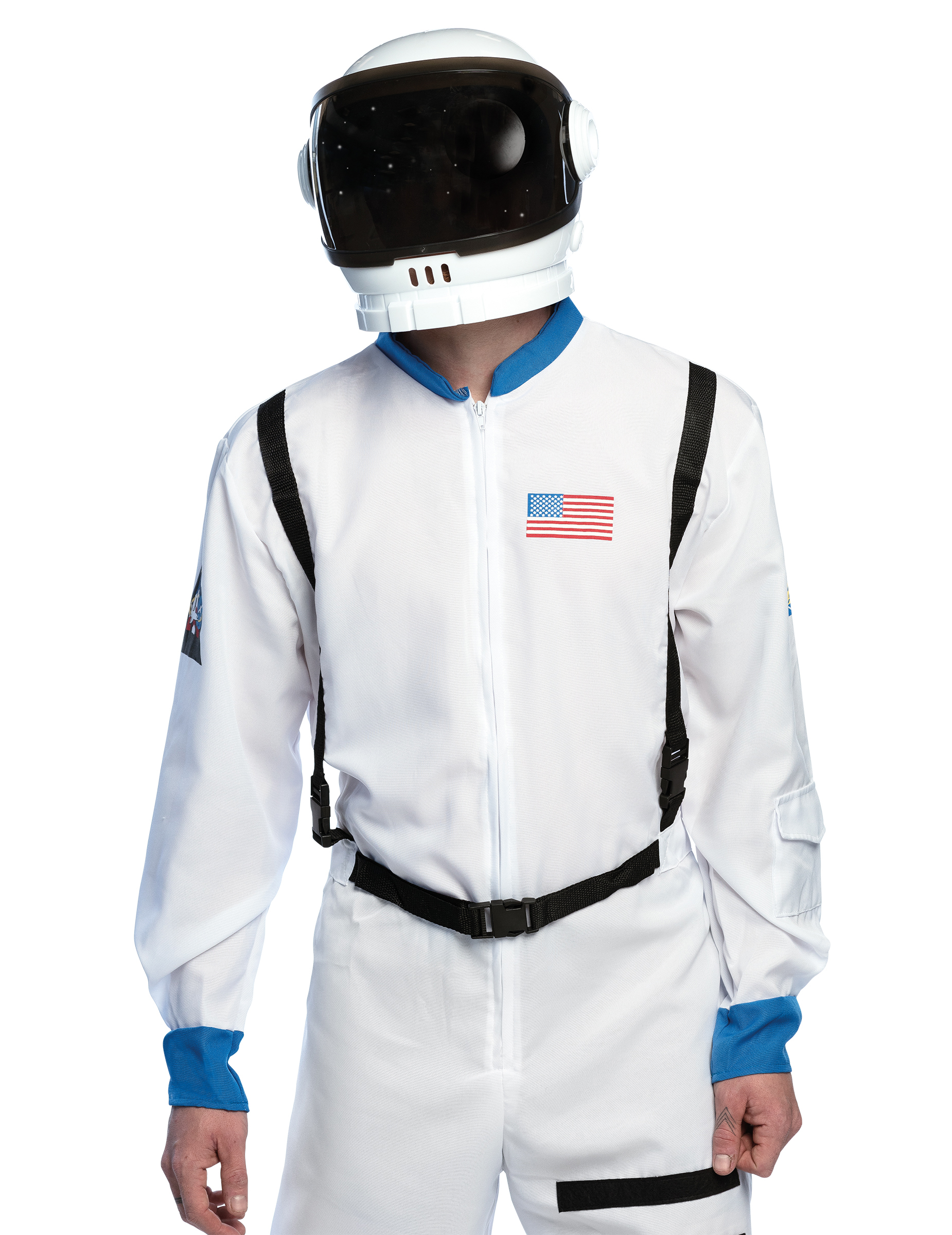 Casque astronaute blanc adulte