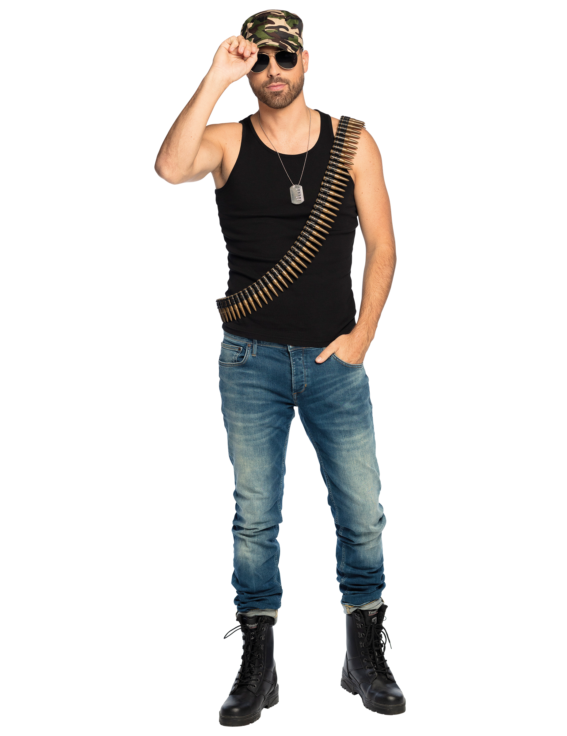 Set accessoires soldat militaire adulte