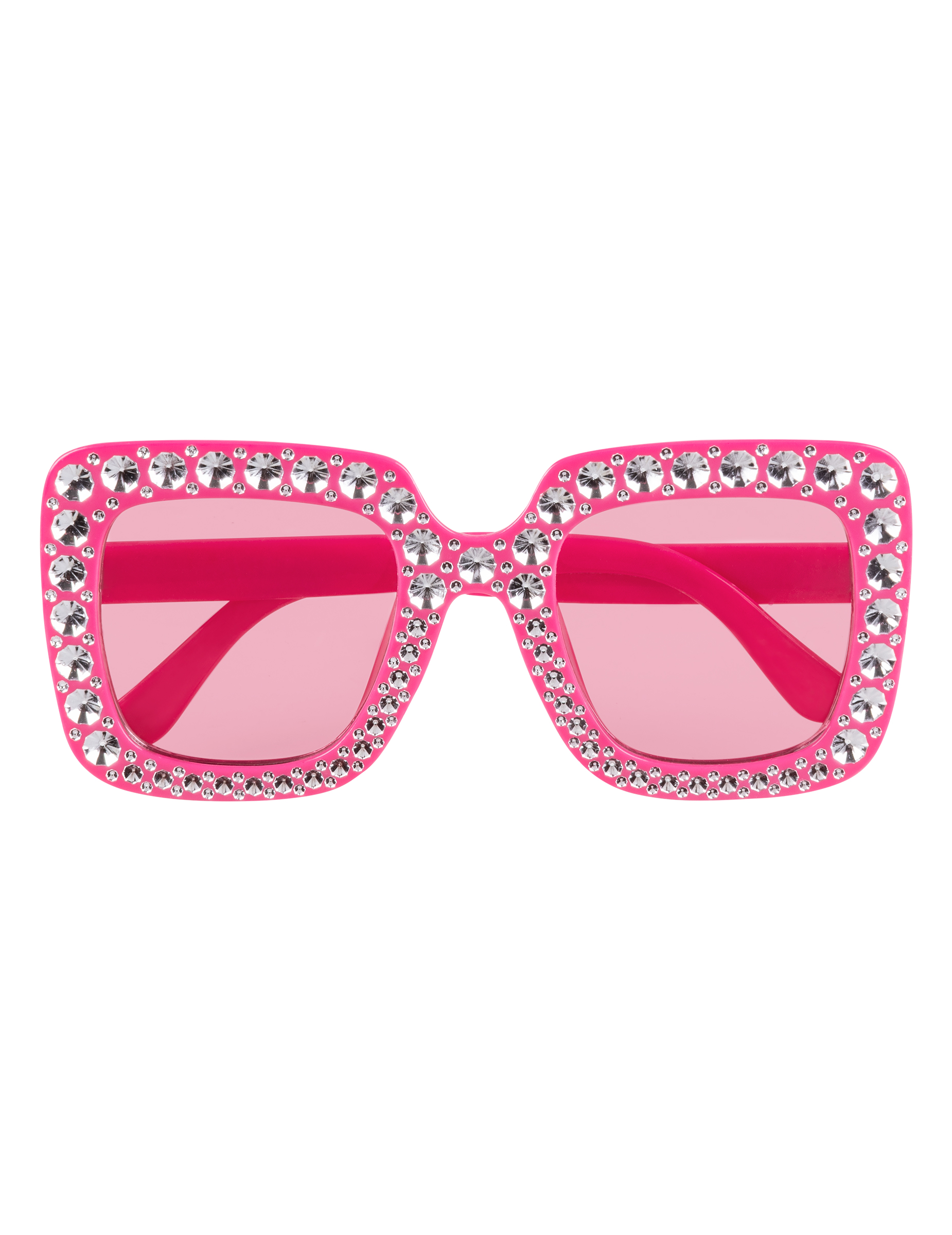 Lunettes bling bling rose