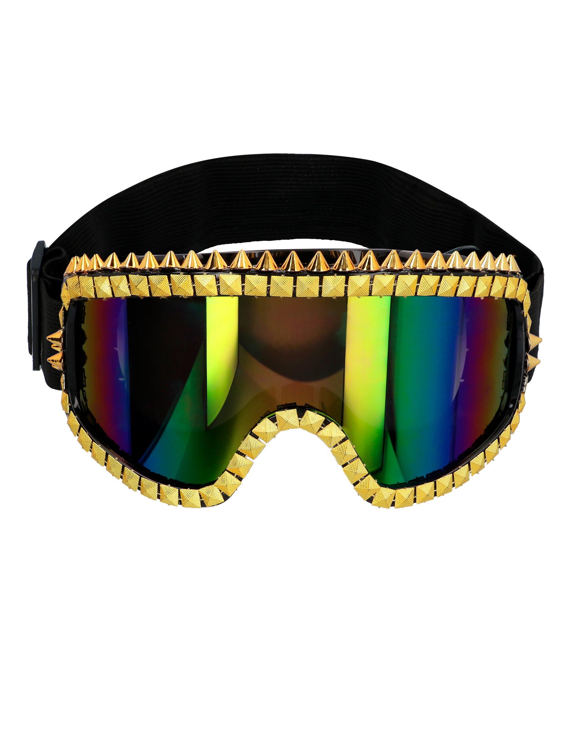 Lunettes de ski rave dorée