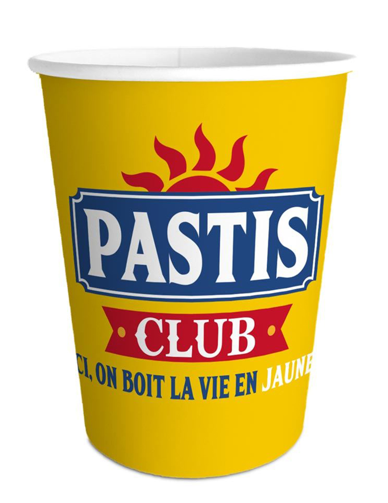 6 Gobelets apéro jaune