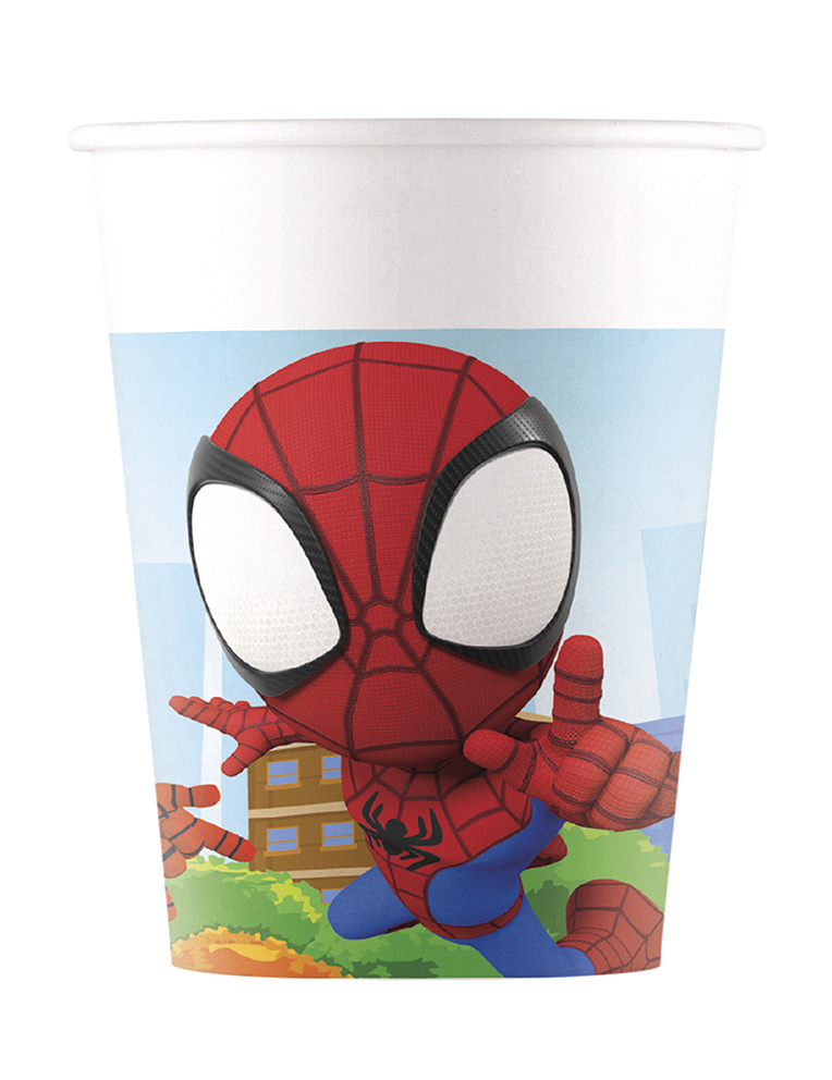 8 Gobelets Spidey et ses amis 200 ml