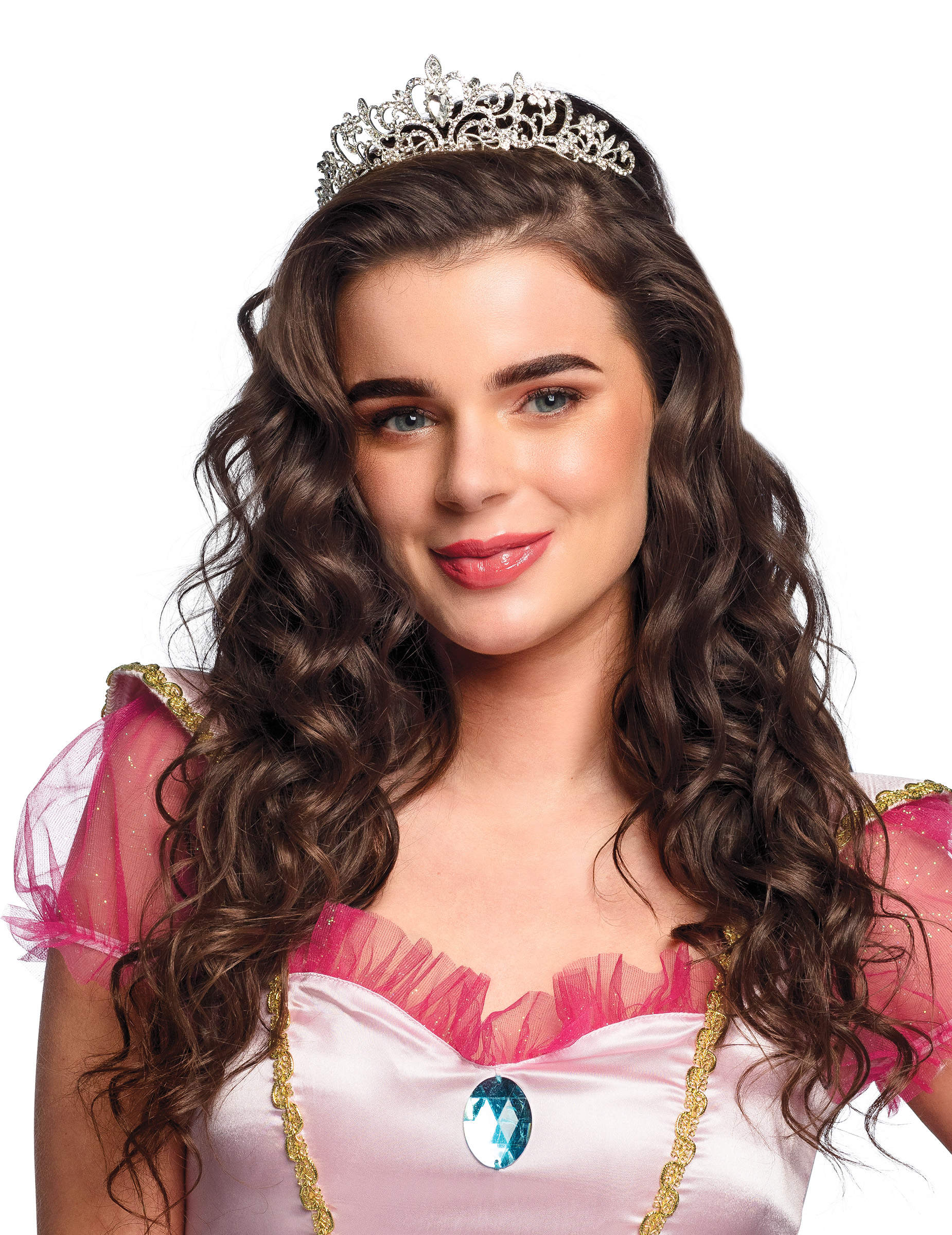 Tiare princesse métallique à strass femme