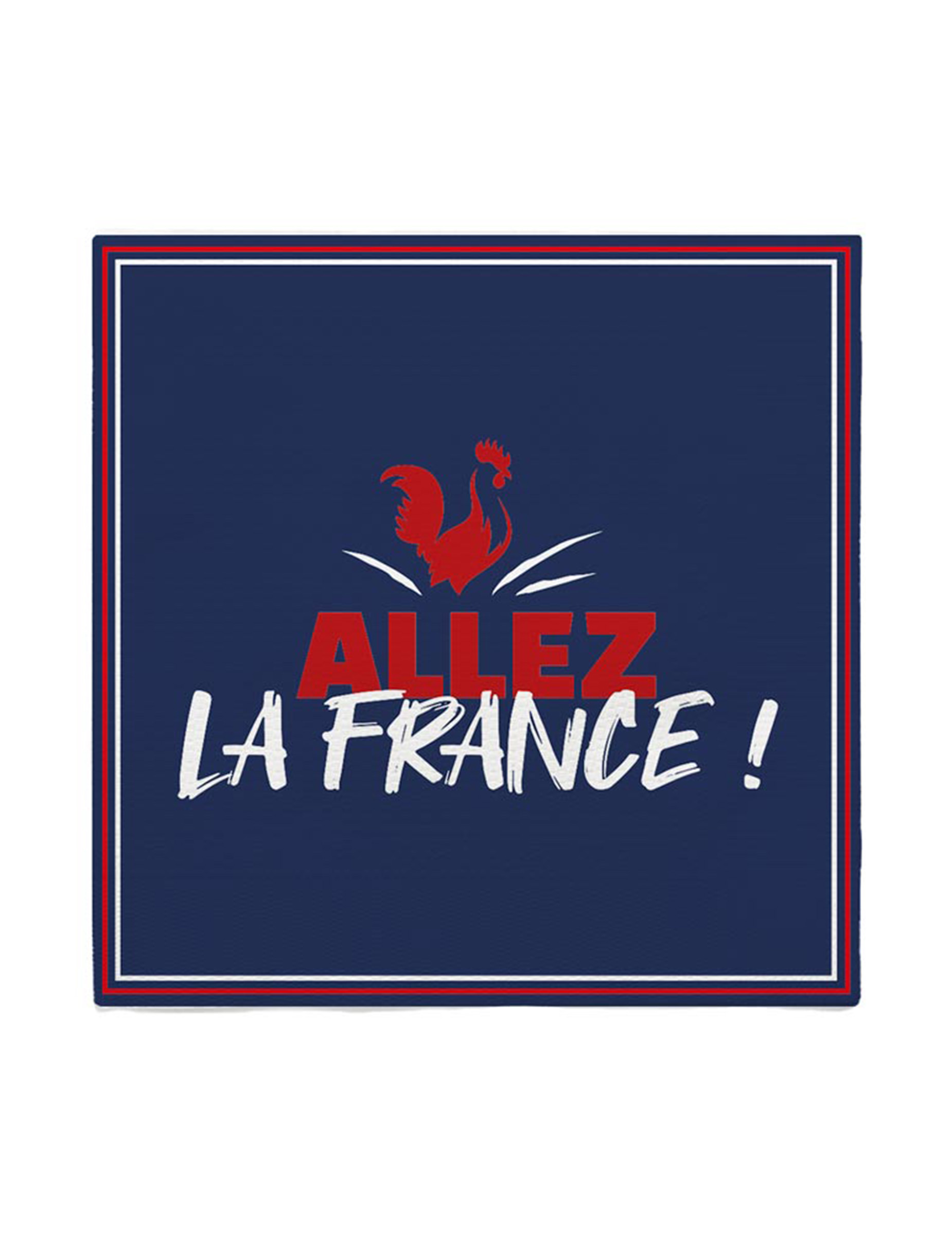 10 Serviettes en papier Allez la France