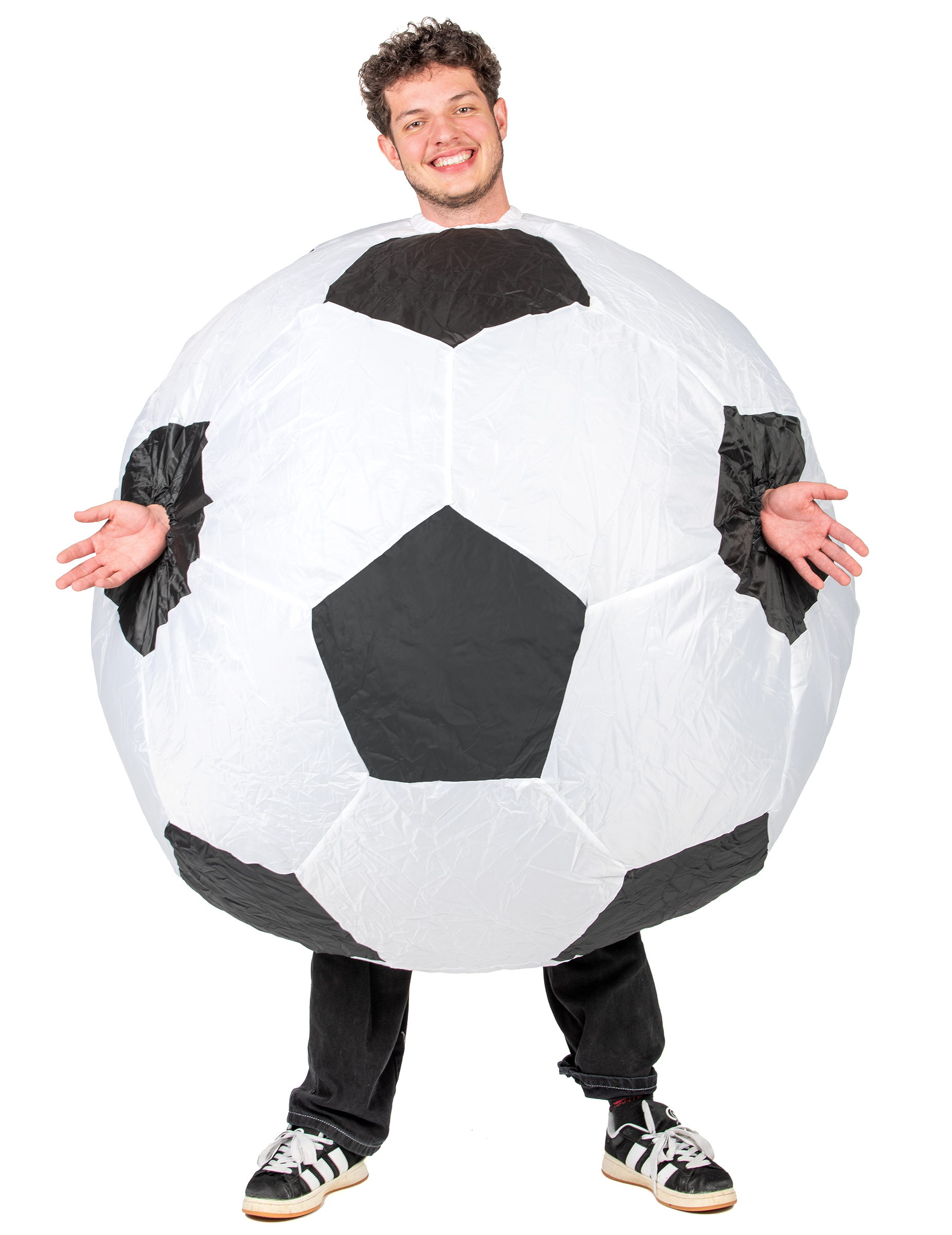 Déguisement gonflable ballon de foot adulte