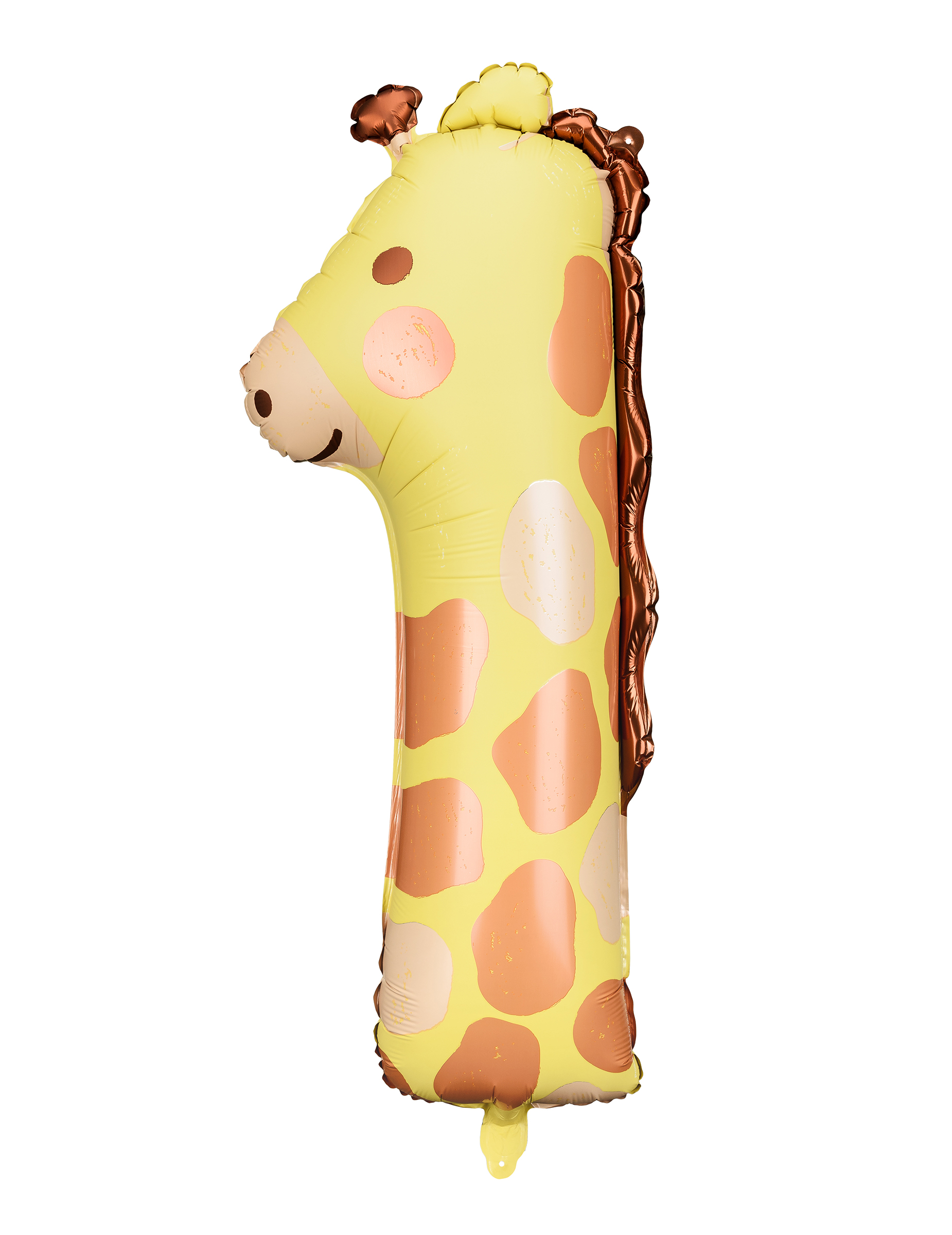 Ballon aluminium girafe chiffre 1