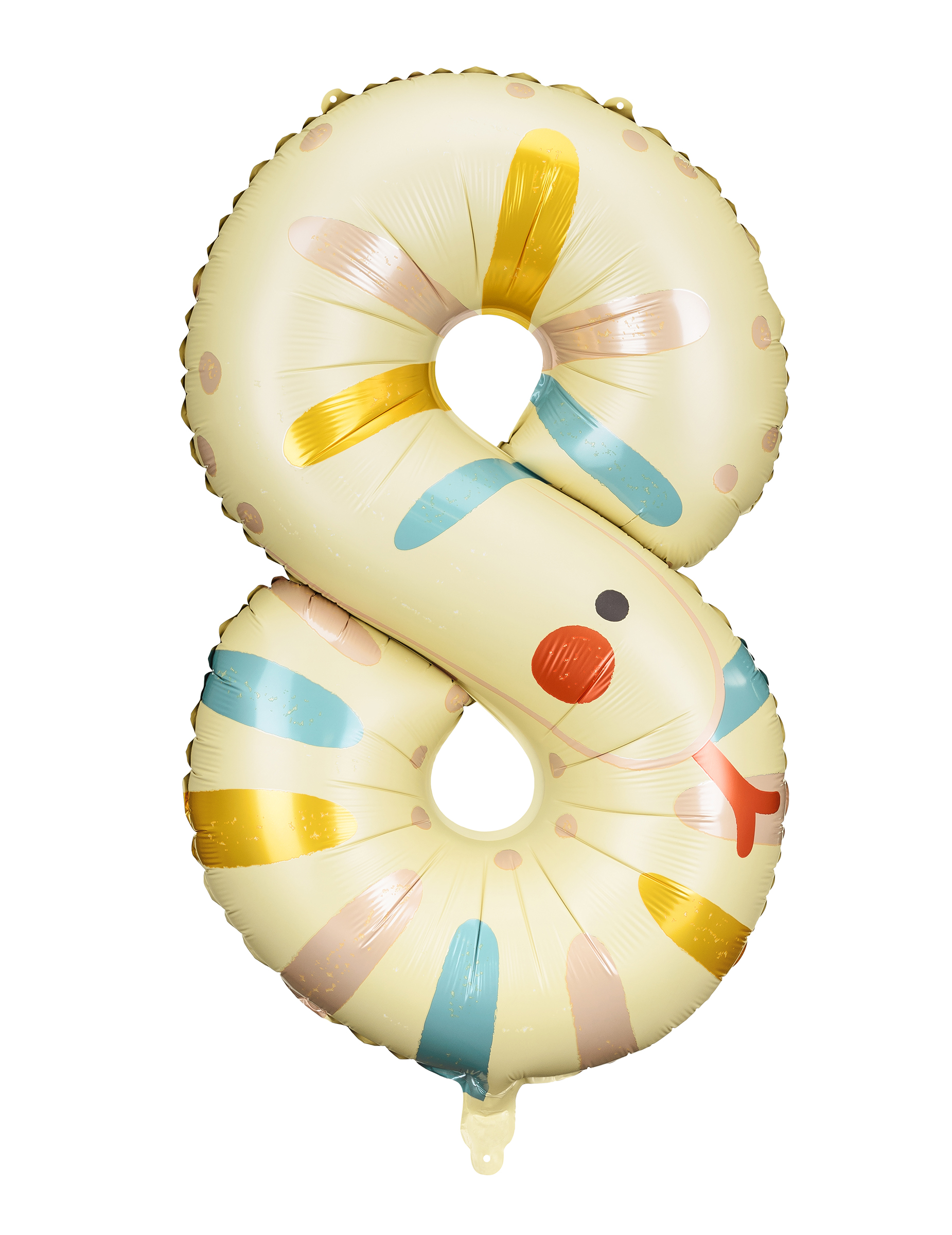 Ballon aluminium serpent chiffre 8