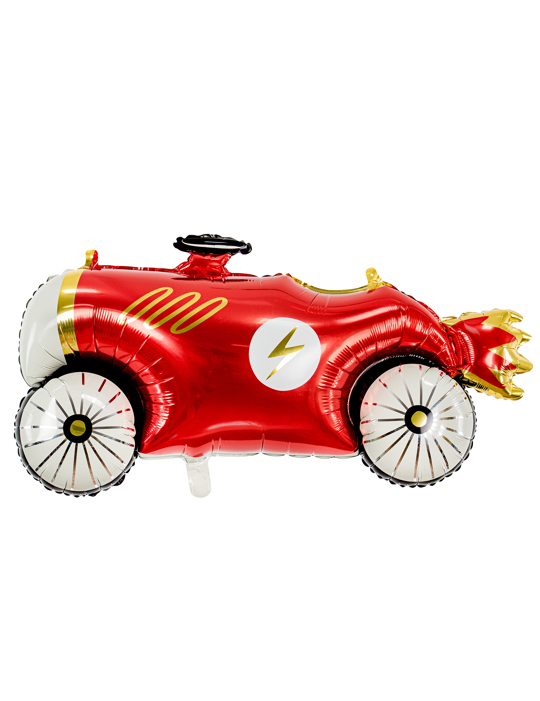 Ballon aluminium voiture de course rouge 111 x 63 cm