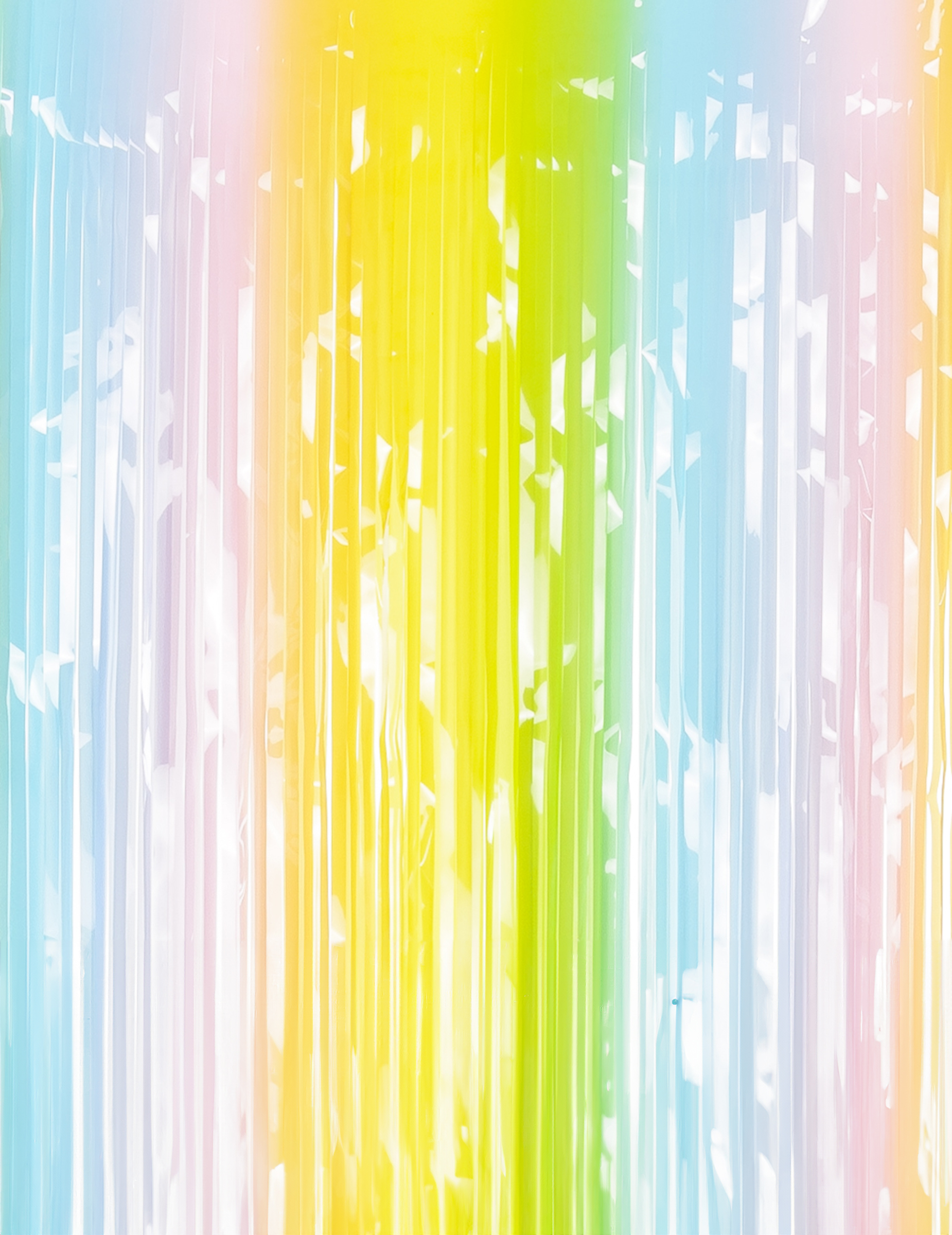Rideau scintillant multicolore pastel 100 x 195 cm