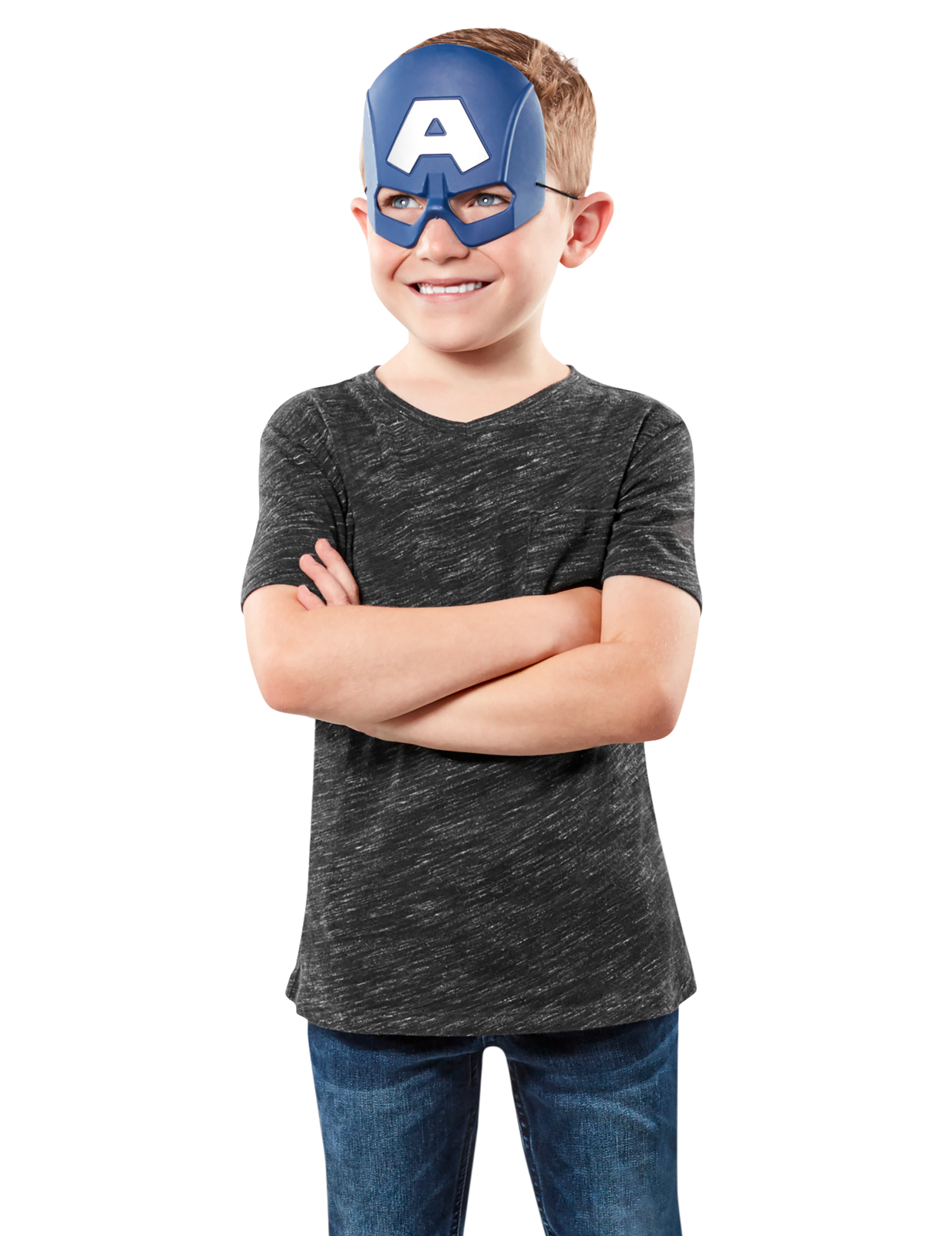 Demi-masque Captain America enfant