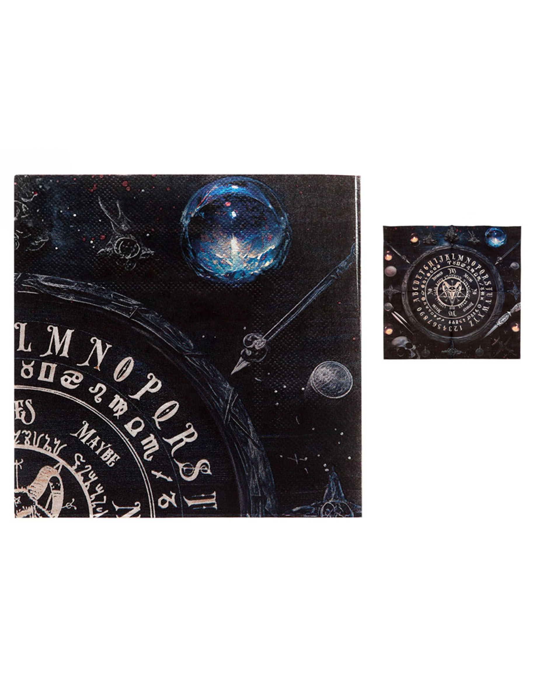 20 Serviettes en papier ouija 33 x 33 cm