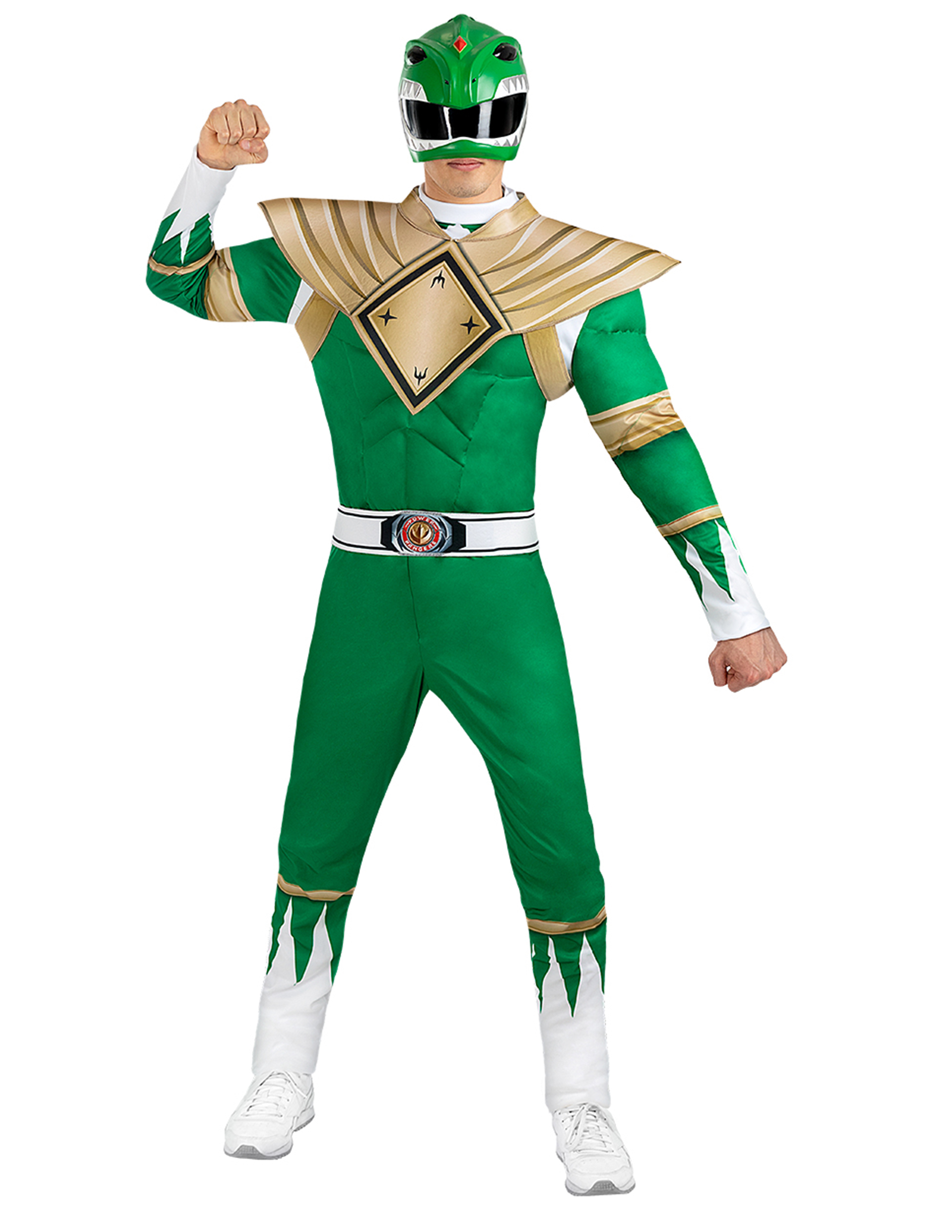 Déguisement Power Ranger vert adulte