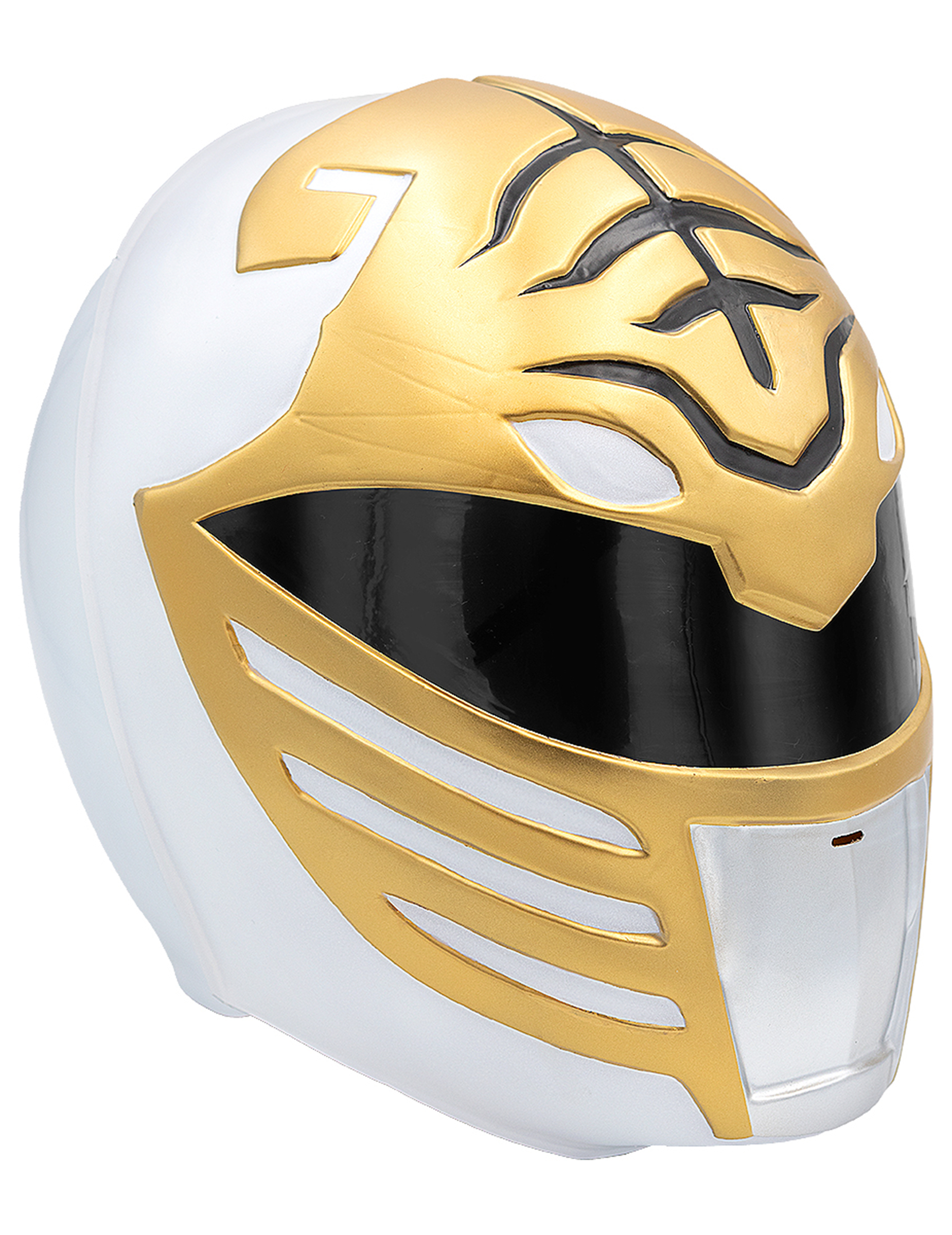 Casque Power Ranger blanc adulte