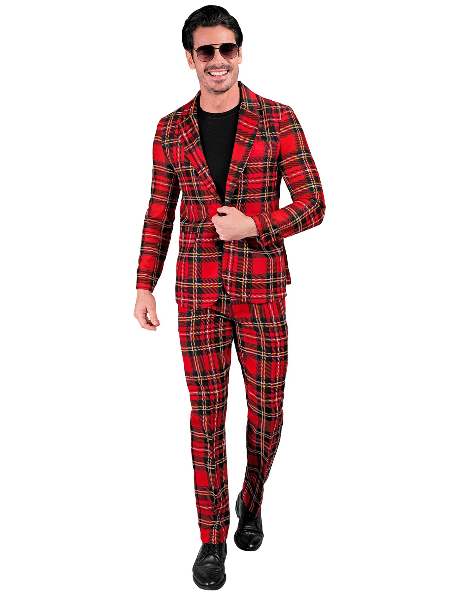 Costume imprimé tartan Ecossais adulte