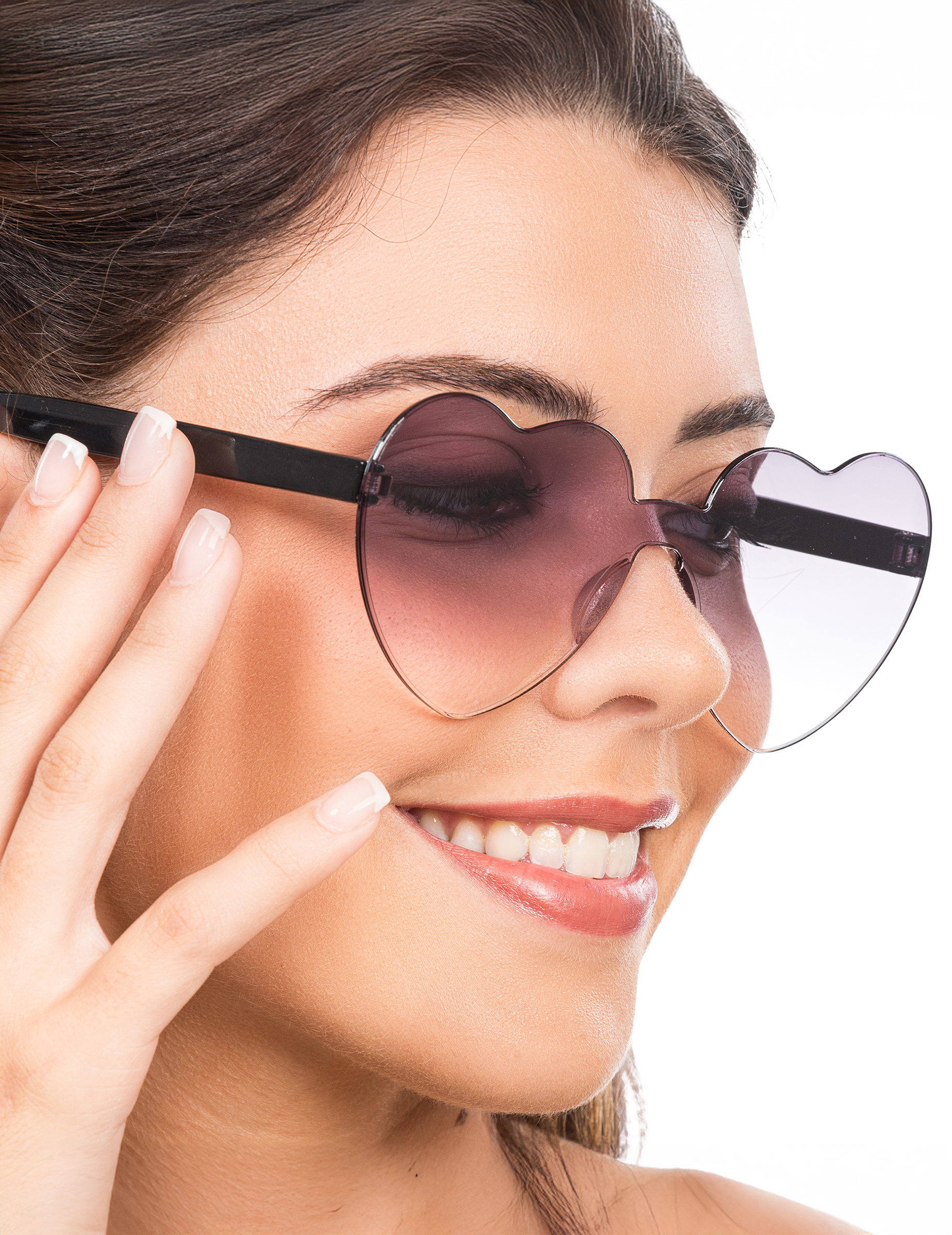 Lunettes c ur verres fumés noirs adulte