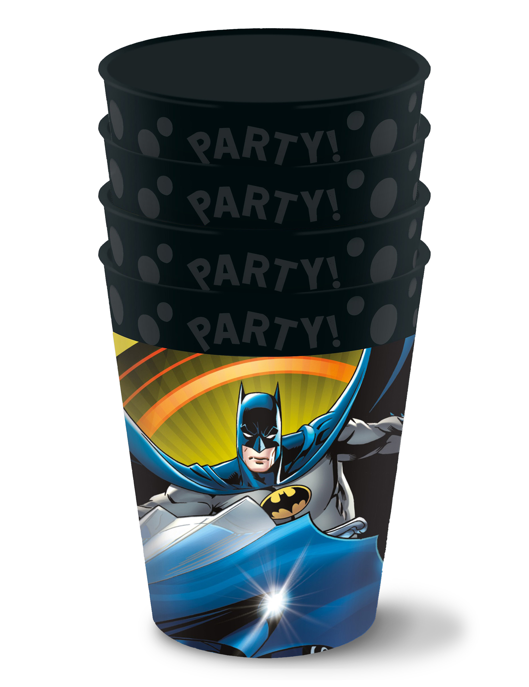 4 Gobelets réutilisables Batman 250ml