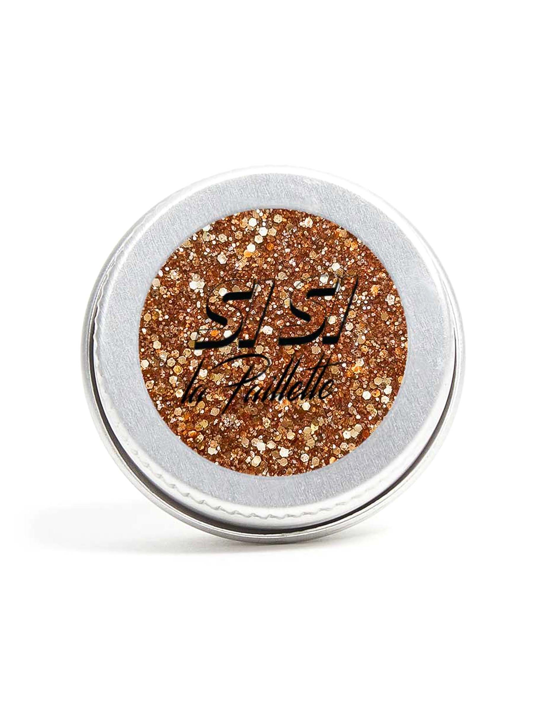 Paillettes biodégradables orange métallique - Si si la paillette