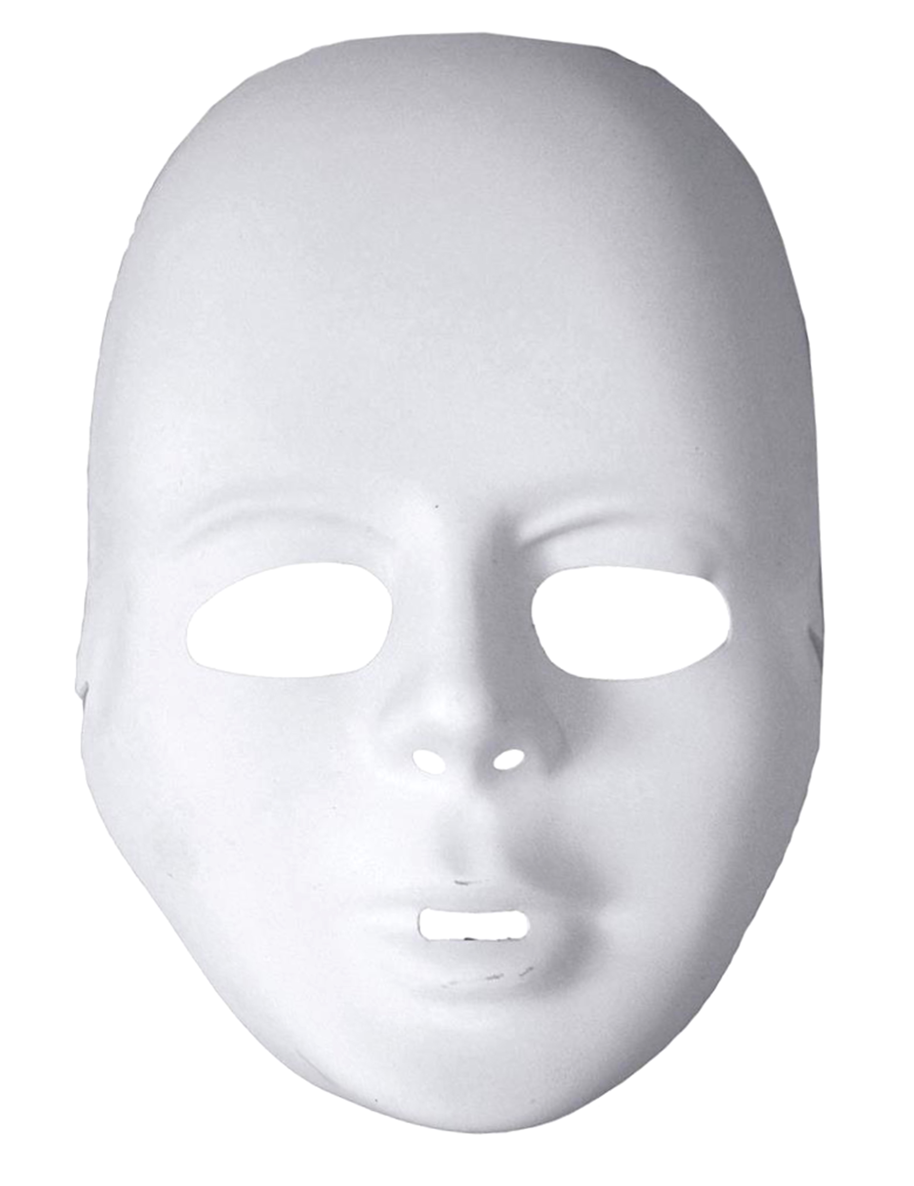 Masque blanc en plastique