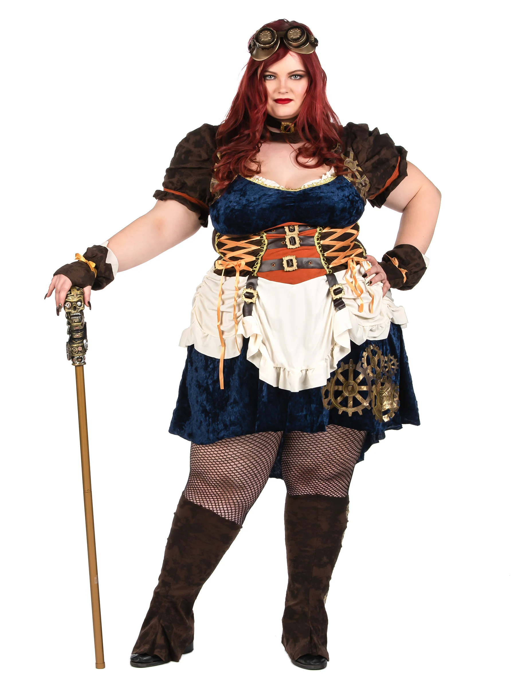 Déguisement rétro futuriste steampunk grande taille femme
