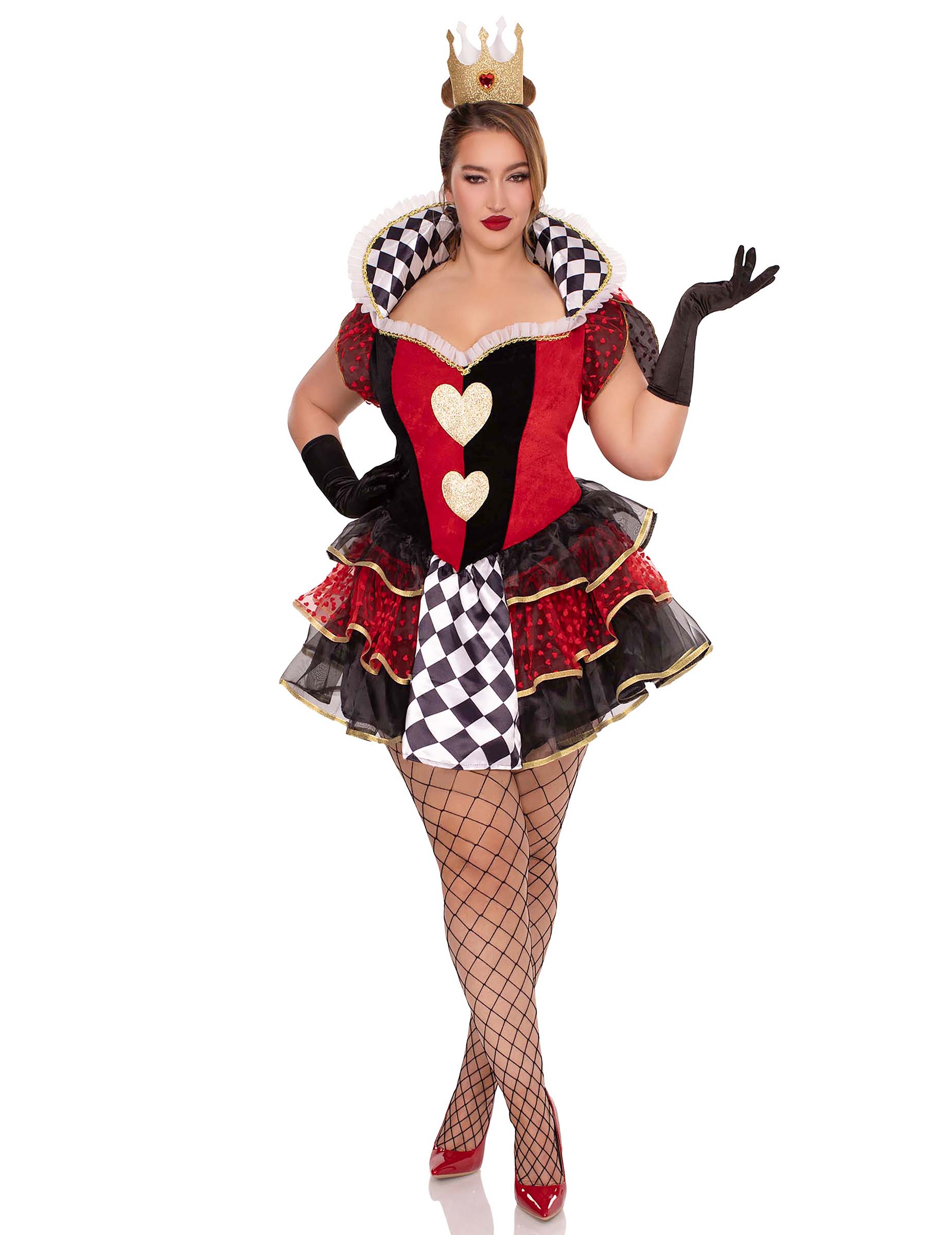 Déguisement reine de c ur sexy grande taille femme