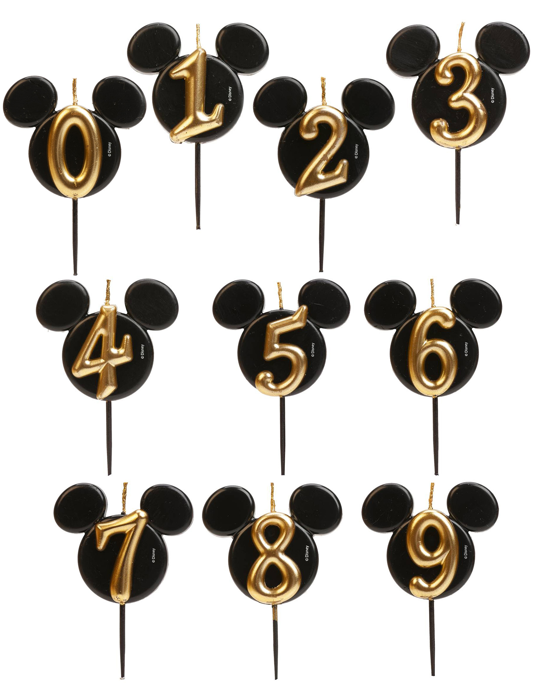Bougie Chiffre Mickey Mouse