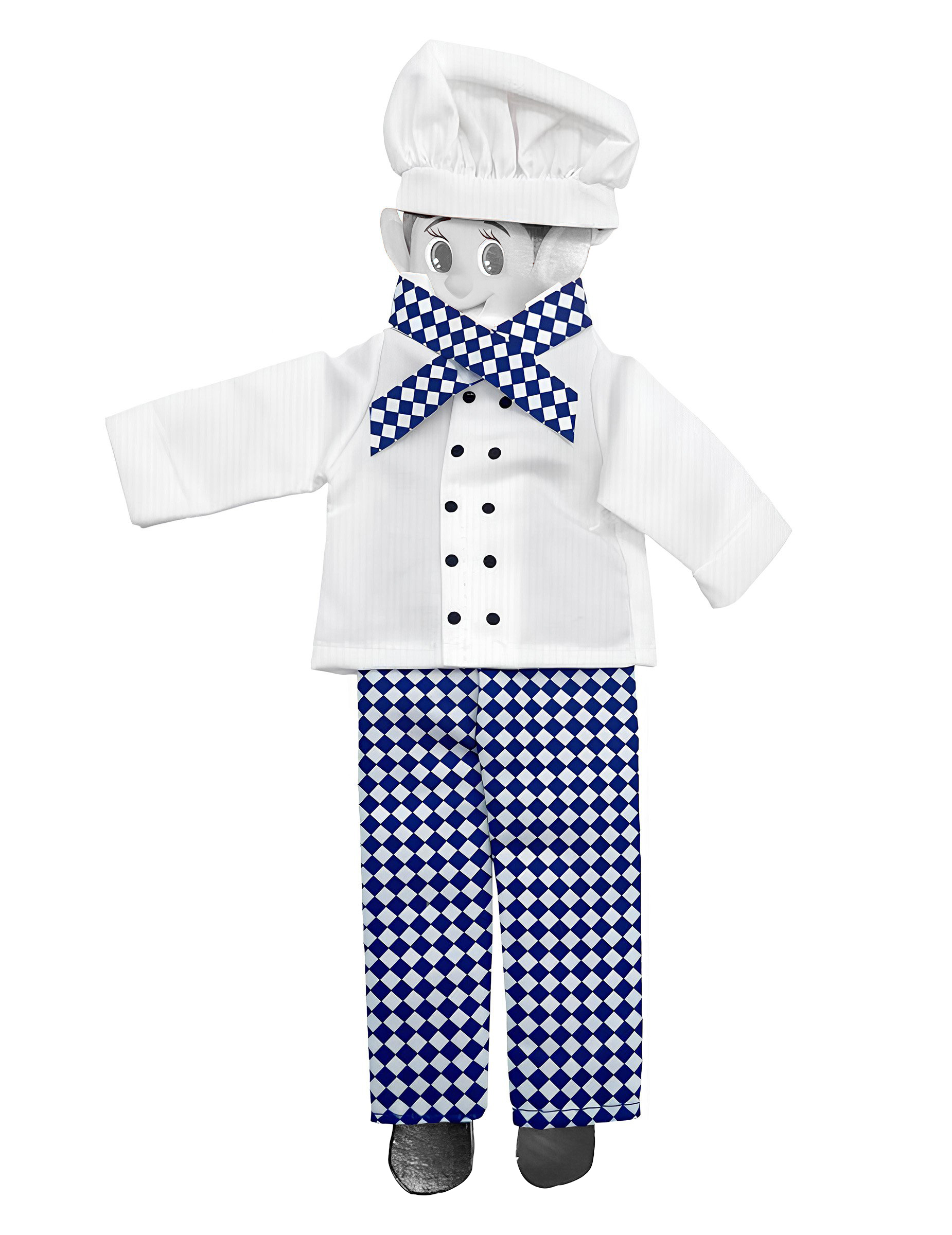 Déguisement cuisinier 4 pièces pour poupée lutin farceur