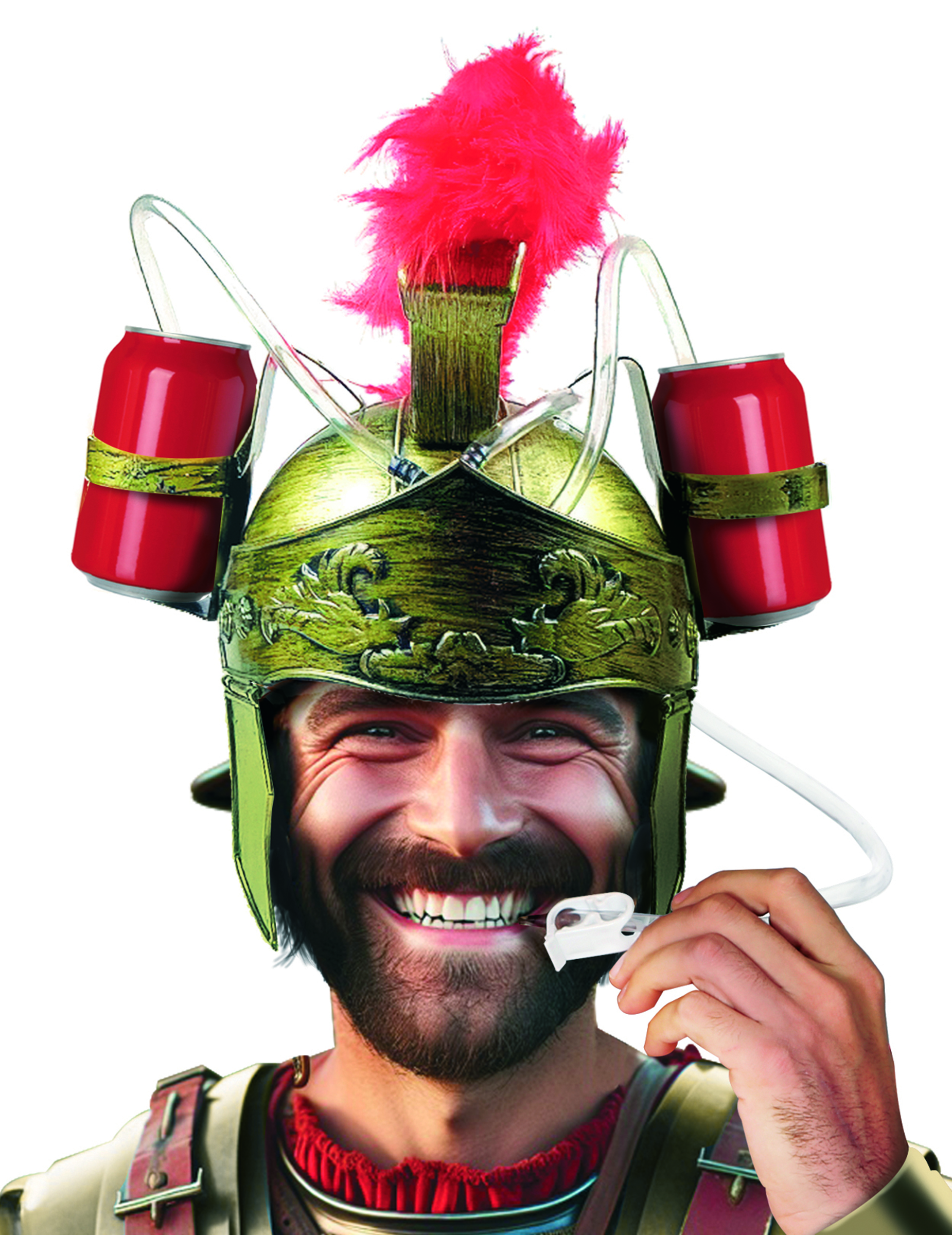 Casque anti-soif gladiateur adulte