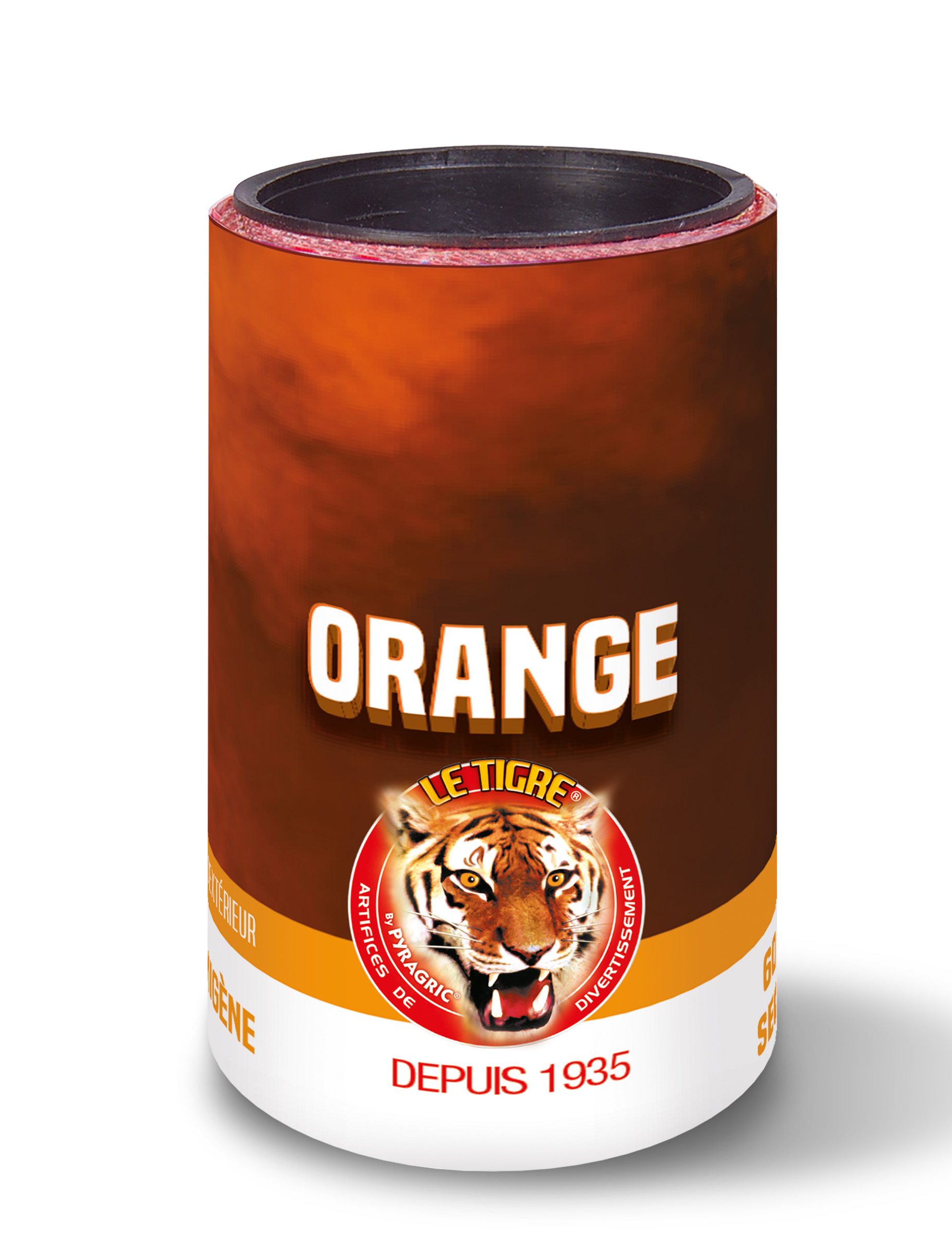 Fumigène en pot orange 1 minute