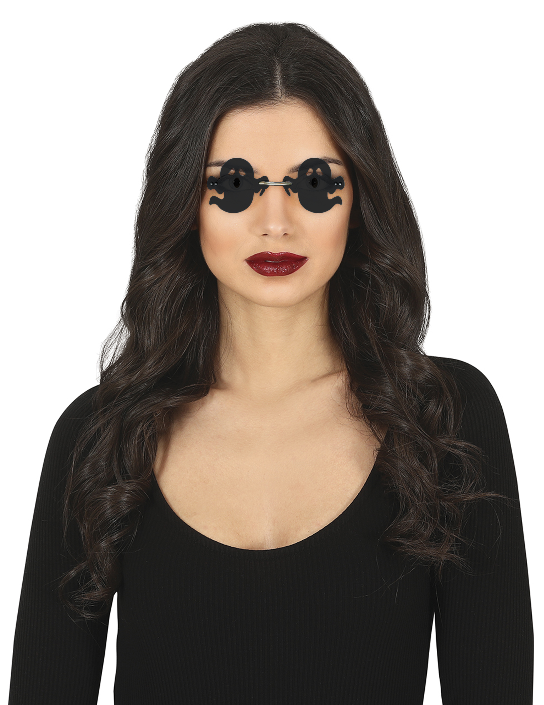 Lunettes fantômes noirs adulte