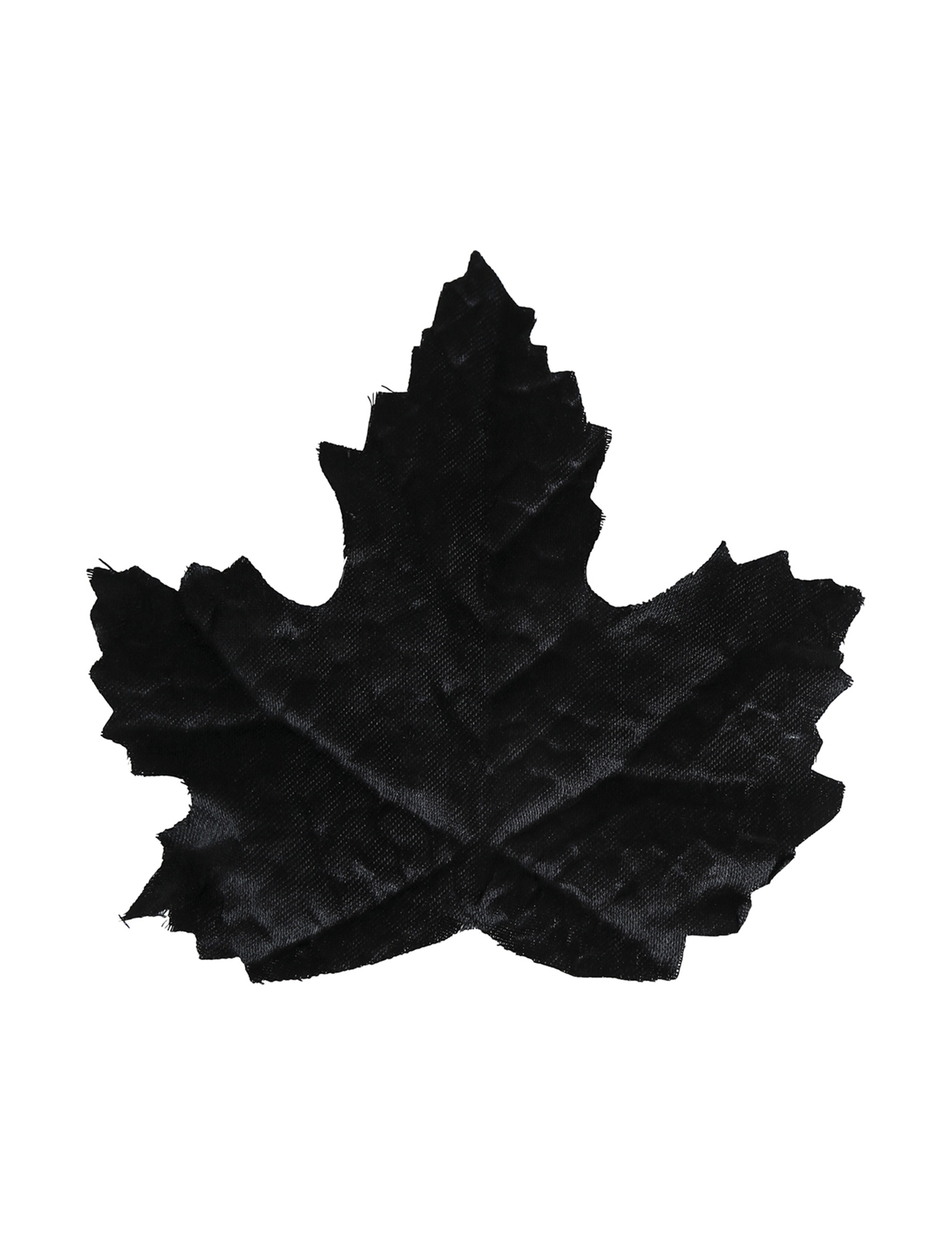24 Feuilles noires 10 cm
