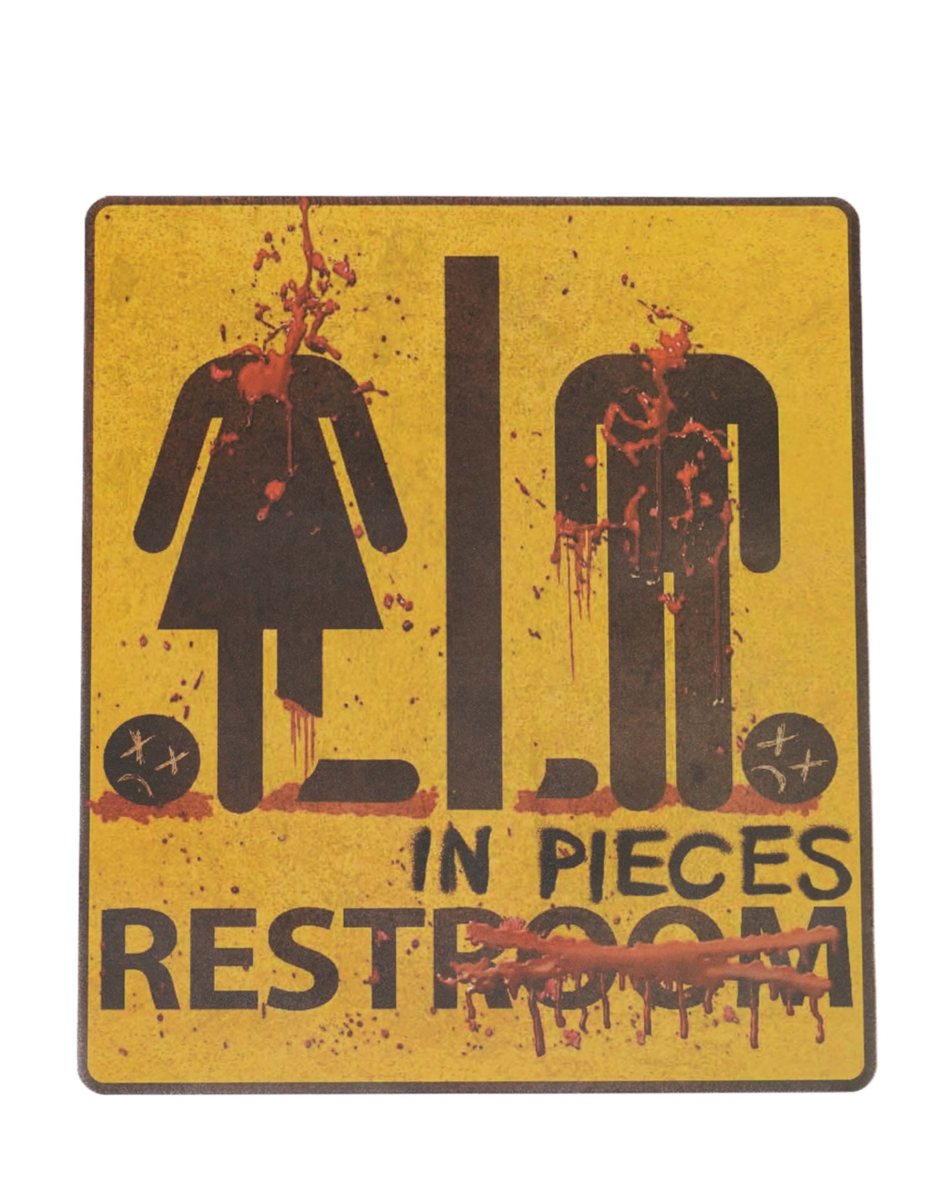 Autocollant halloween Rest in pieces 43cm x 30cm