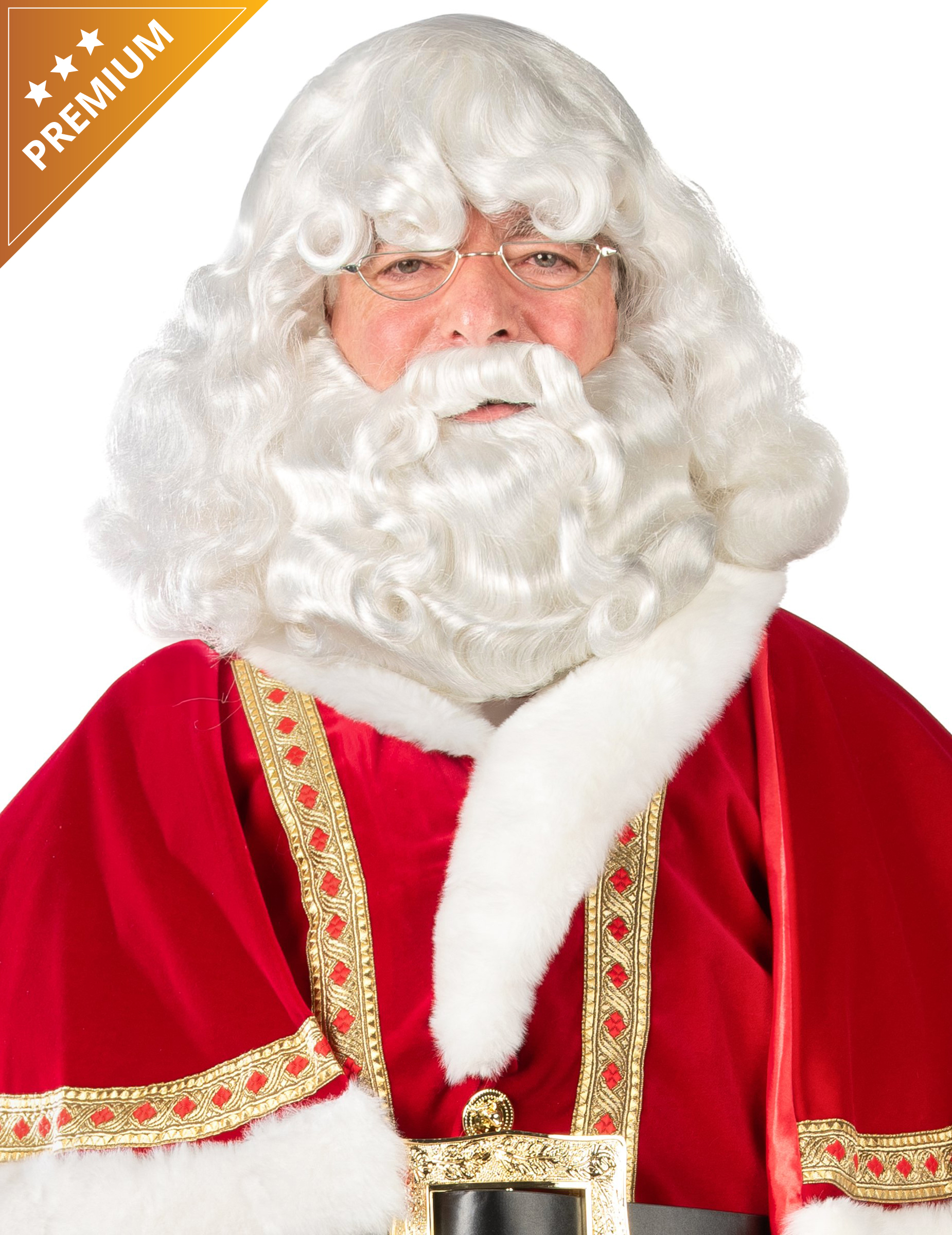 Set Barbe et Perruque Père Noël Laponie Luxe