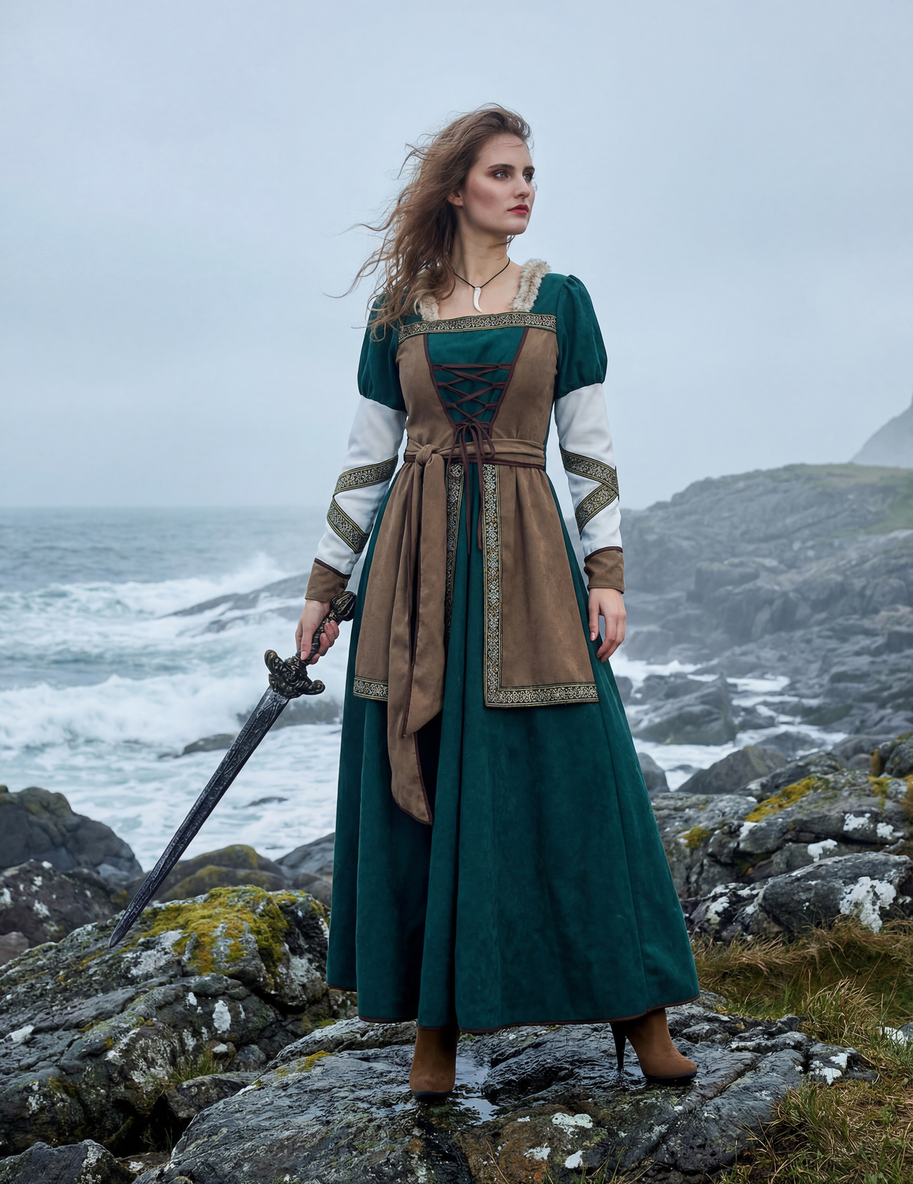 Déguisement guerrière viking luxe femme