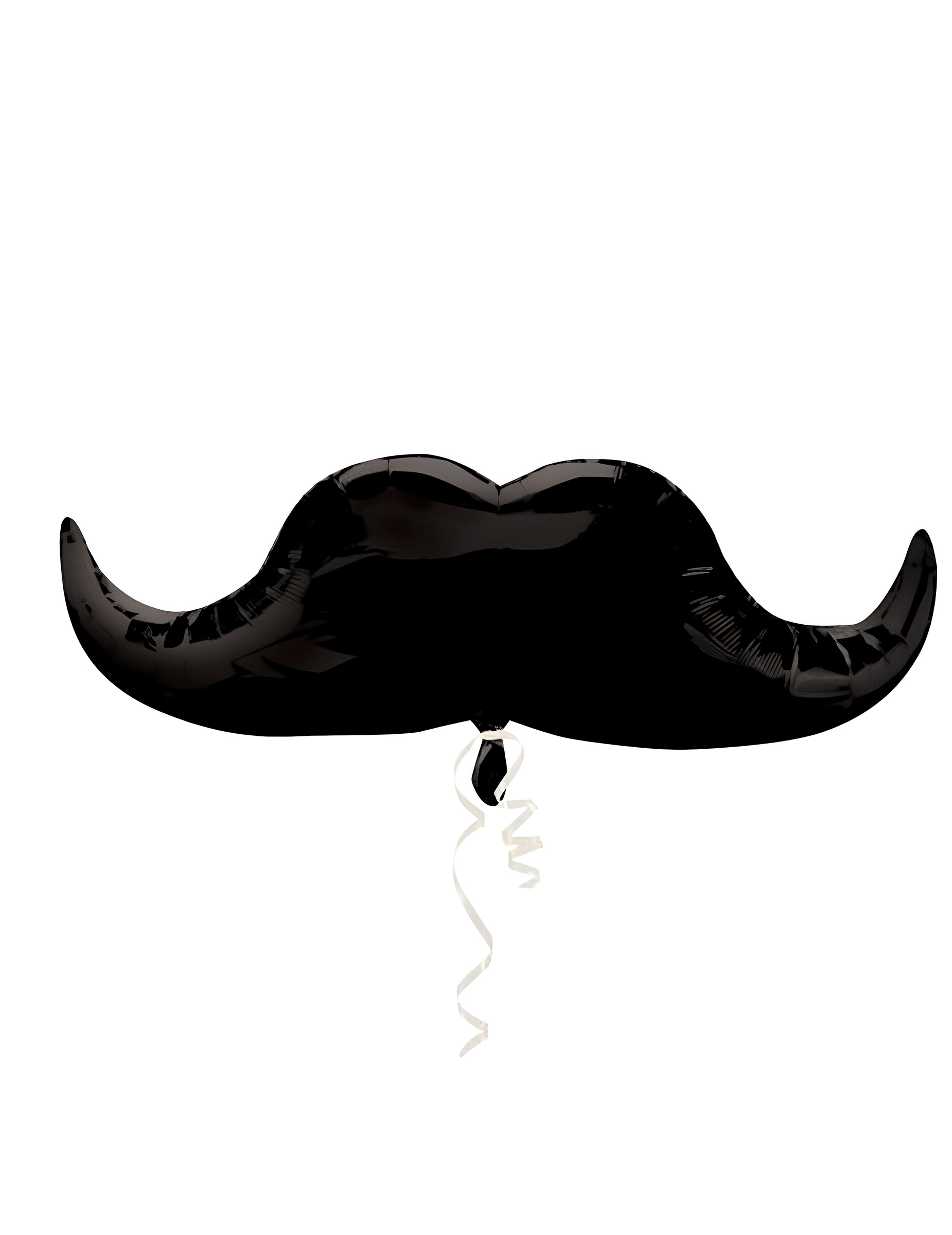 Ballon aluminium géant Moustache noire 88 cm