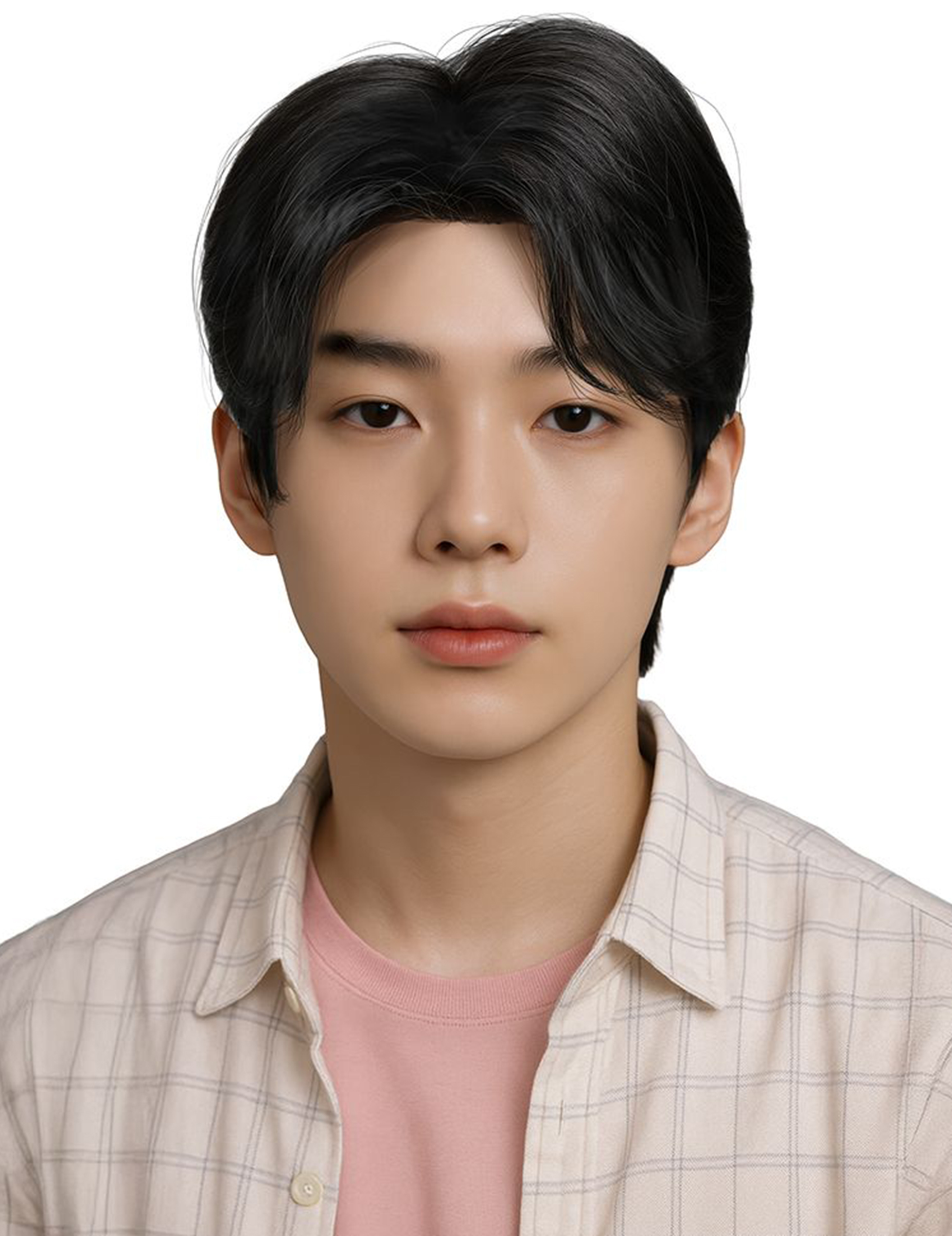 Perruque Kpop noire homme