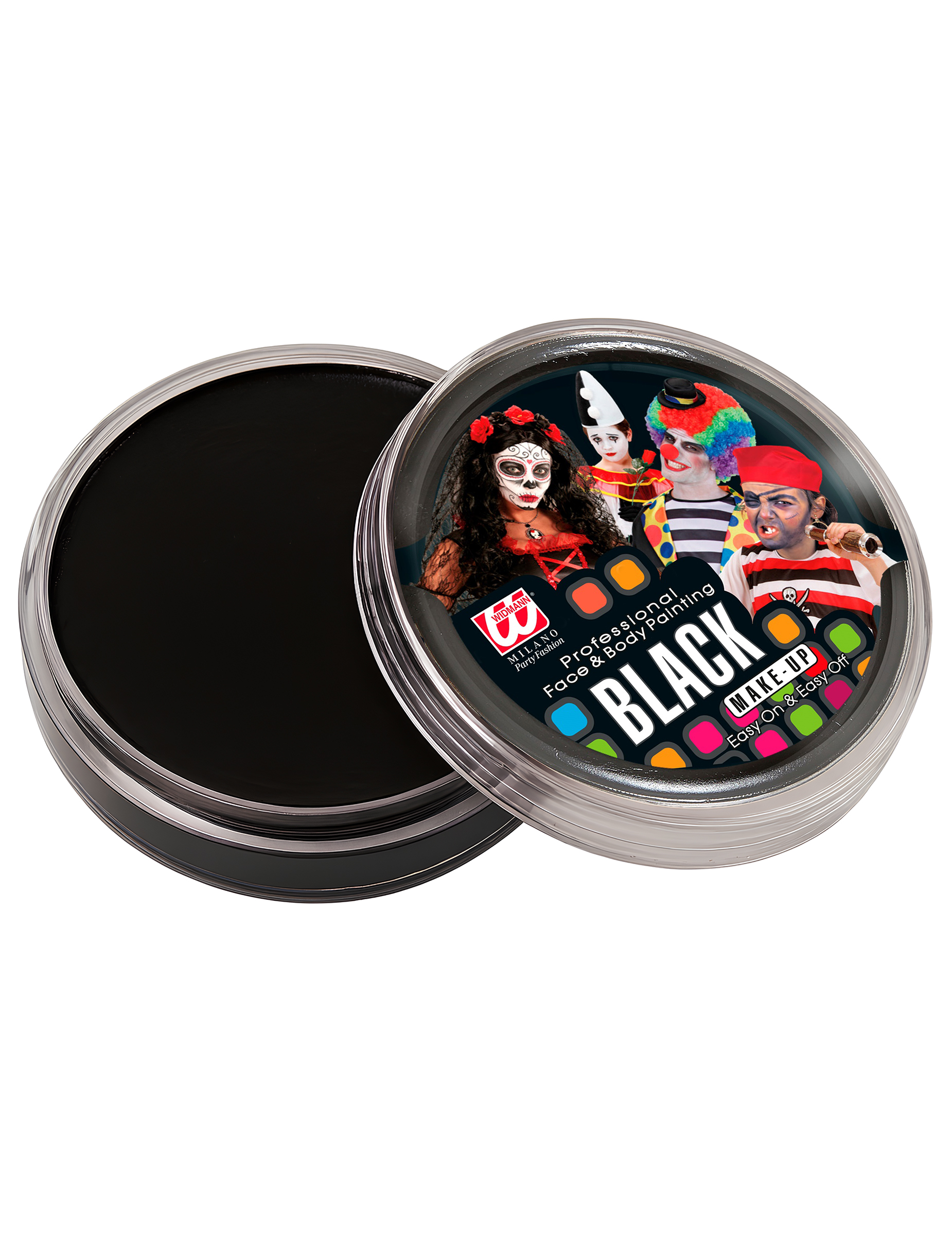 Pot maquillage professionnel à l'eau noir 25 g