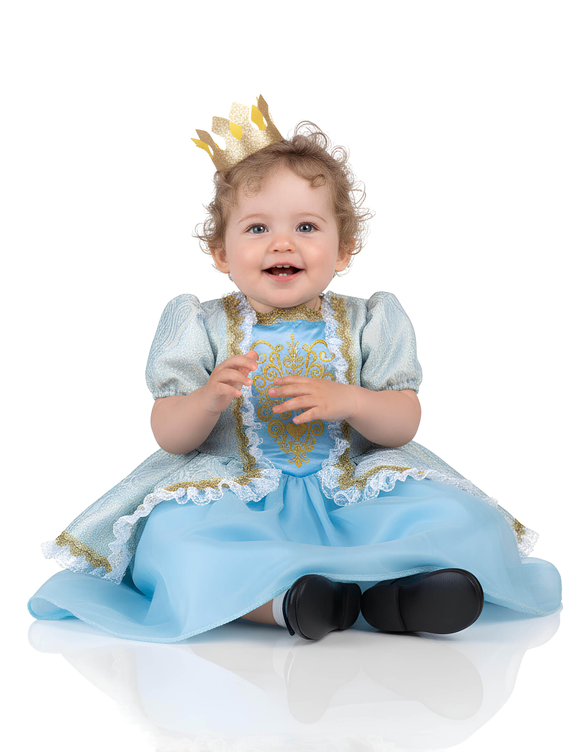 Déguisement de princesse bleue enfant