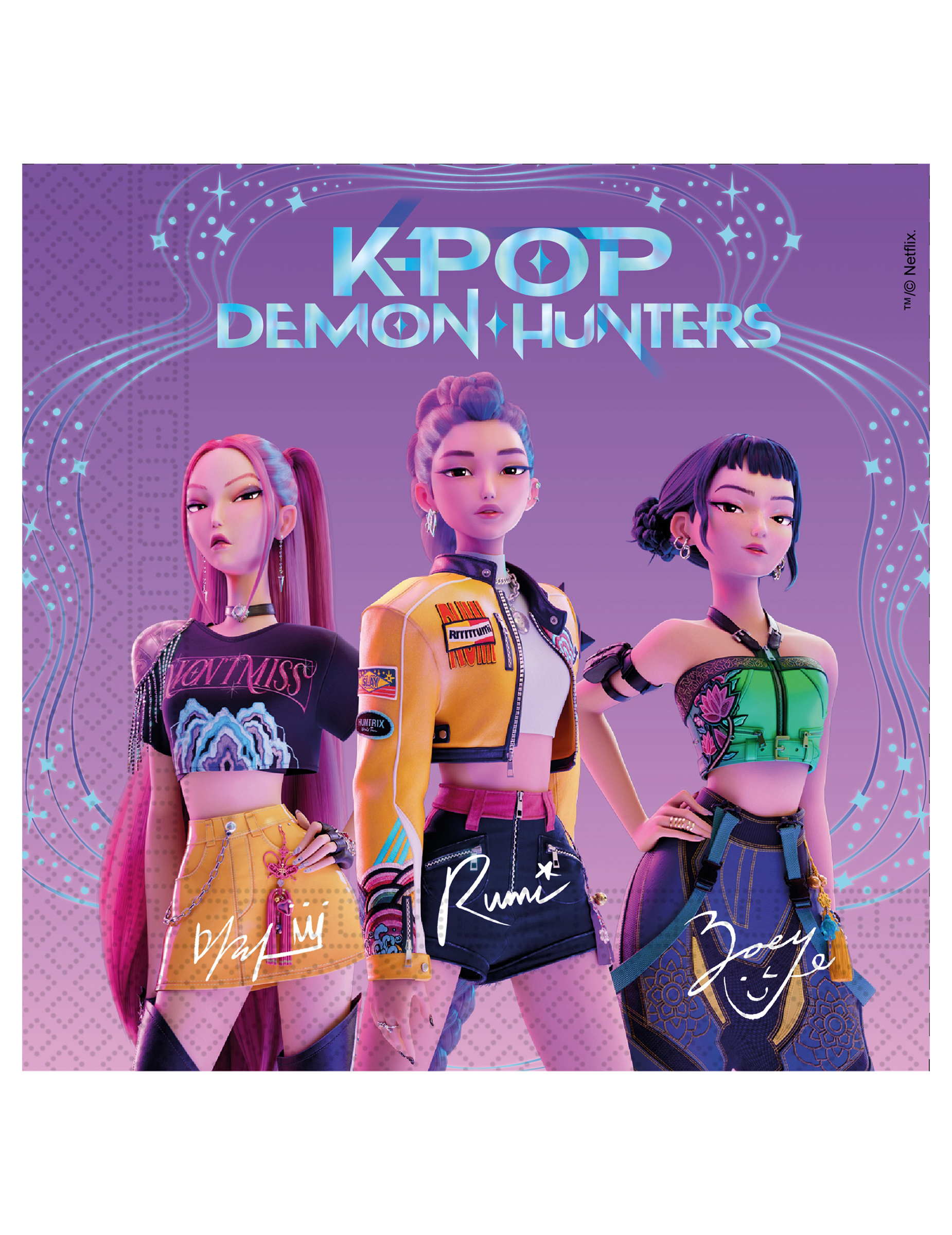 20 Serviettes K-pop Demon Hunters 33 x 33 cm