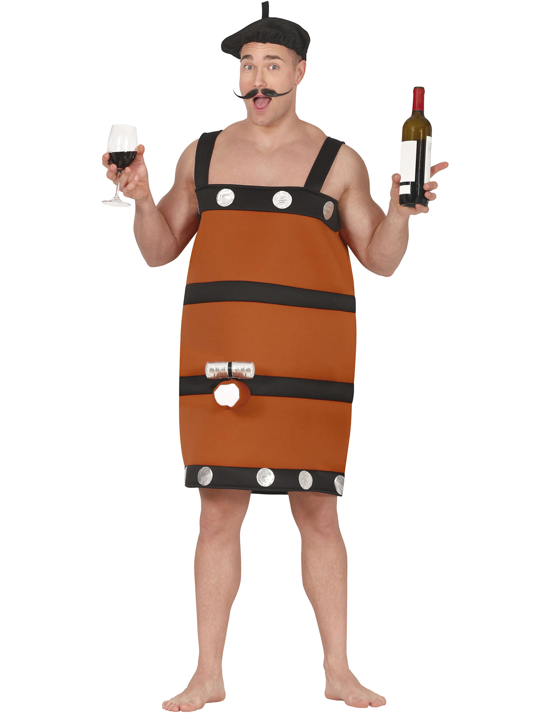 Déguisement tonneau de vin humoristique adulte