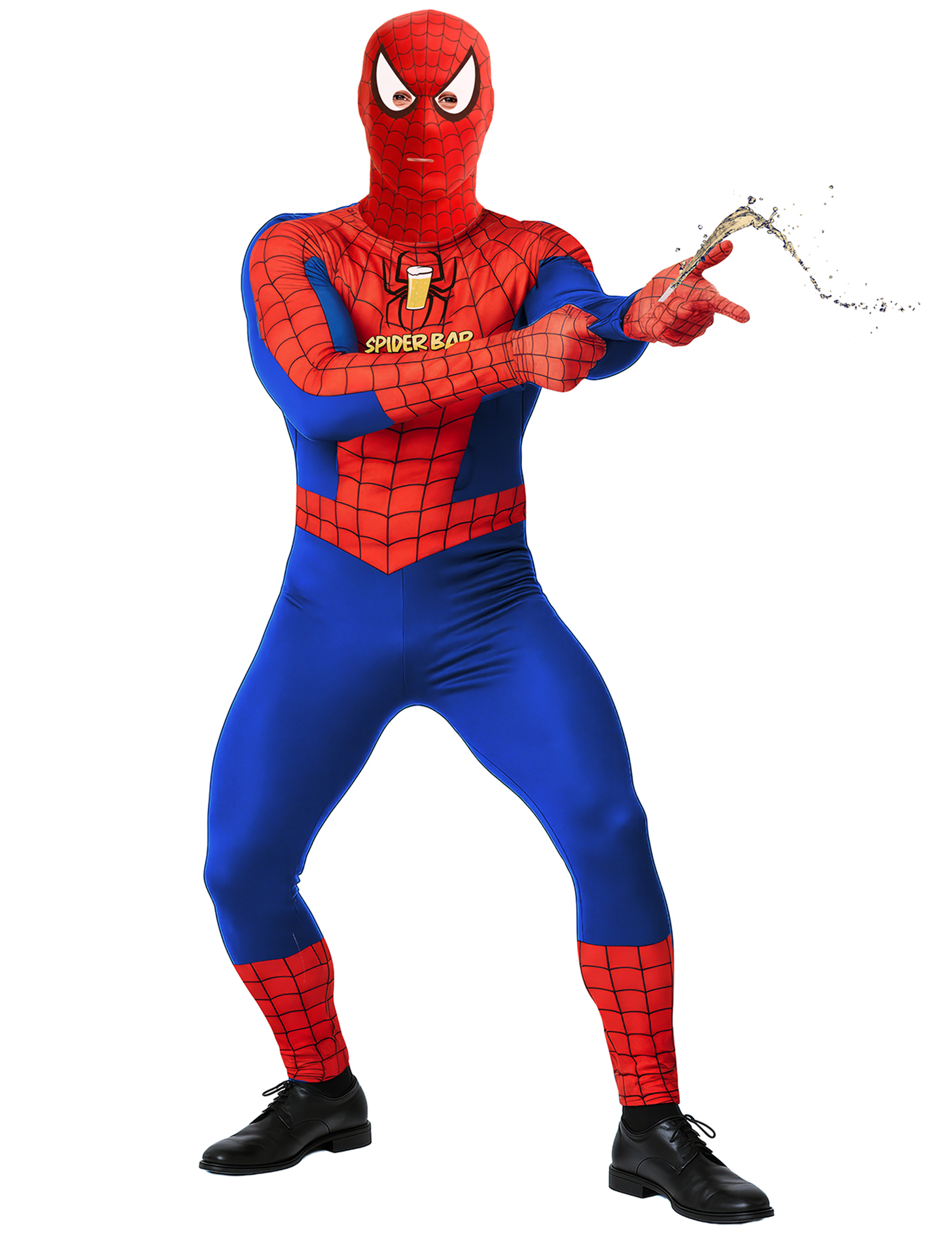 Déguisement Spiderbar avec lanceur de liquide adulte