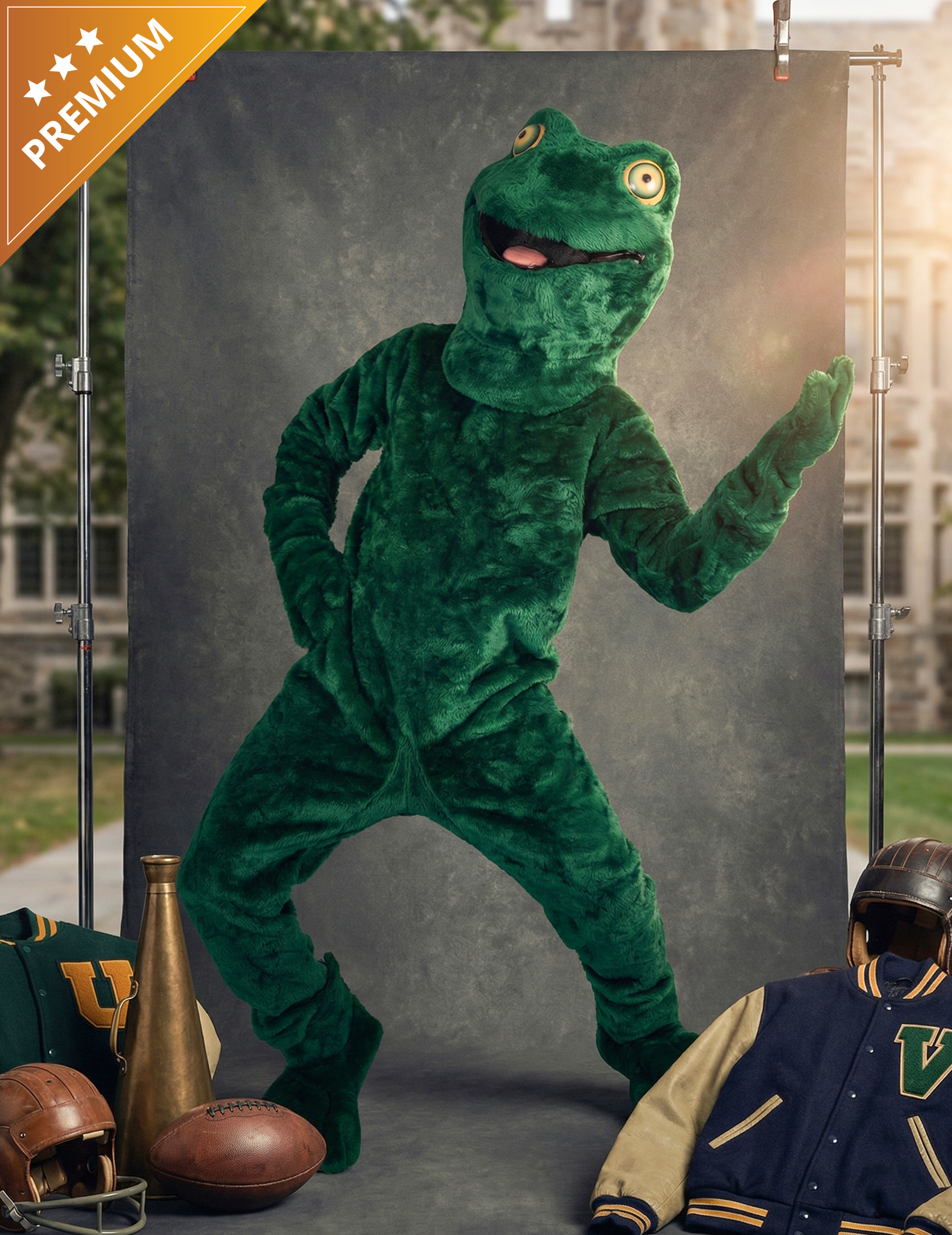 Déguisement mascotte grenouille adulte