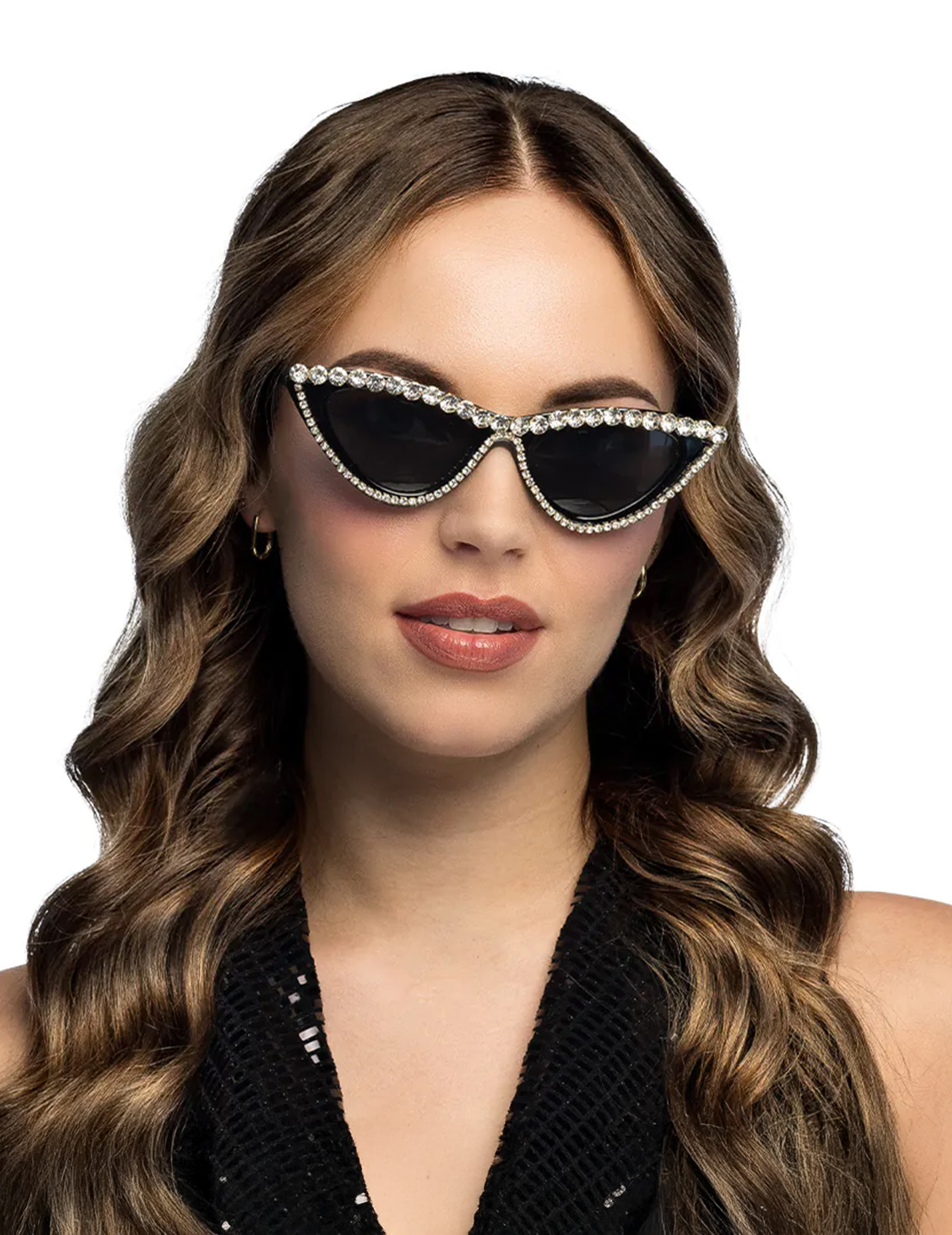 Lunettes glamour à strass adulte